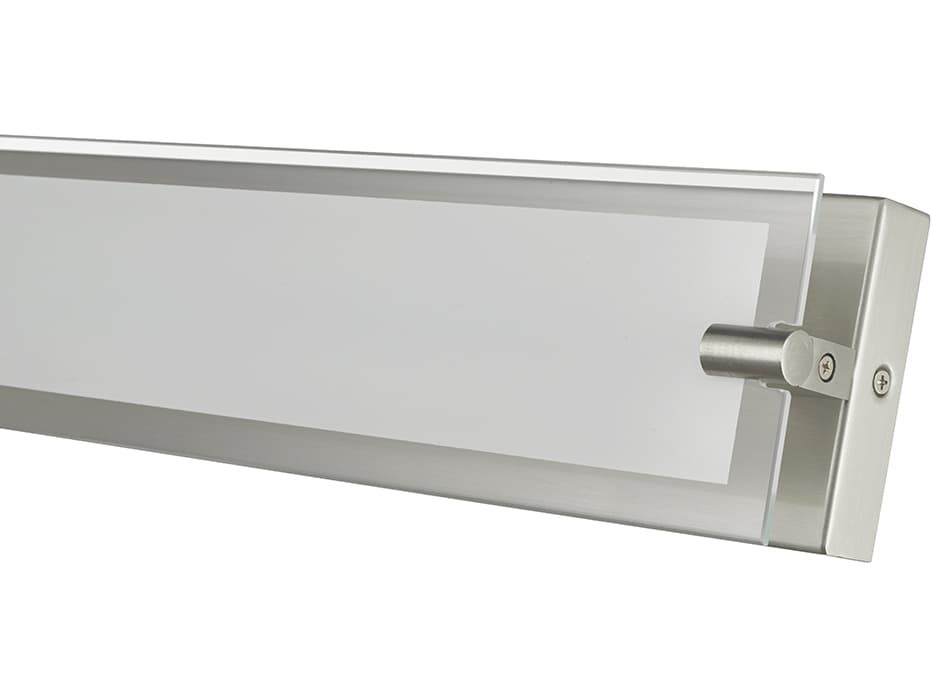 Abra Blaze 1-Light Brushed Nickel Vanity Light