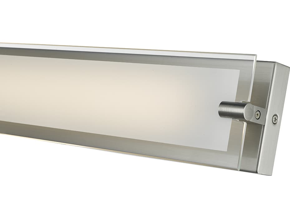 Abra Blaze 1-Light Brushed Nickel Vanity Light