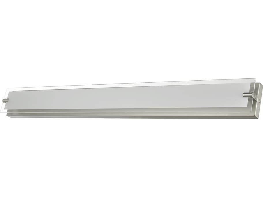 Abra Blaze 1-Light Brushed Nickel Vanity Light