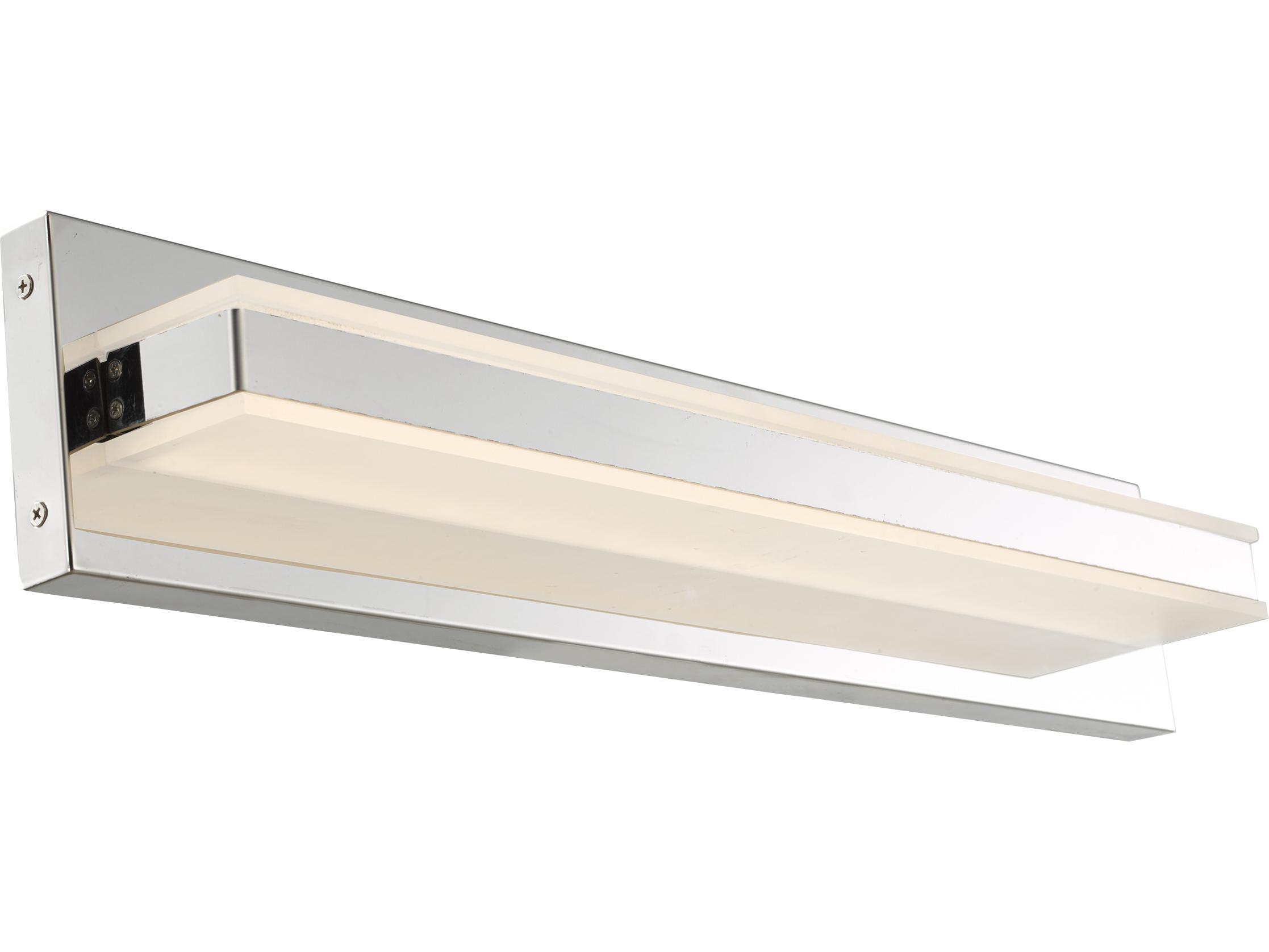 Abra Fusion 1-Light Chrome Vanity Light