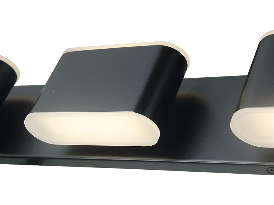 Abra Bianca 8-Light Black Vanity Light