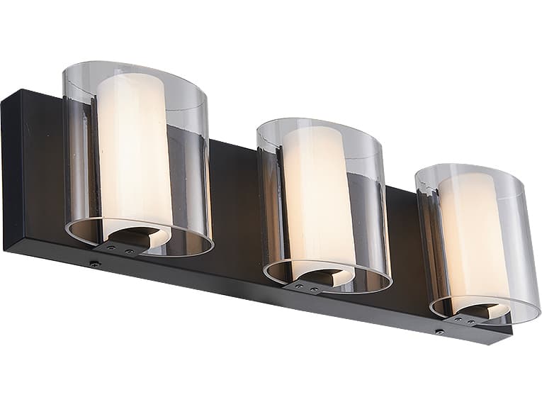 Abra Zoe 3-Light Black Vanity Light