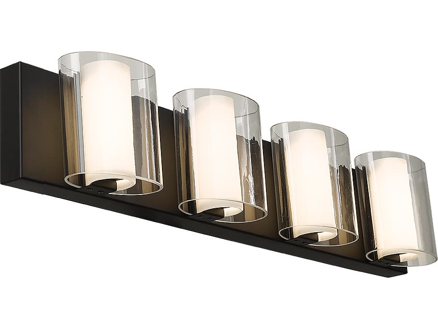 Abra Zoe 4-Light Black Vanity Light