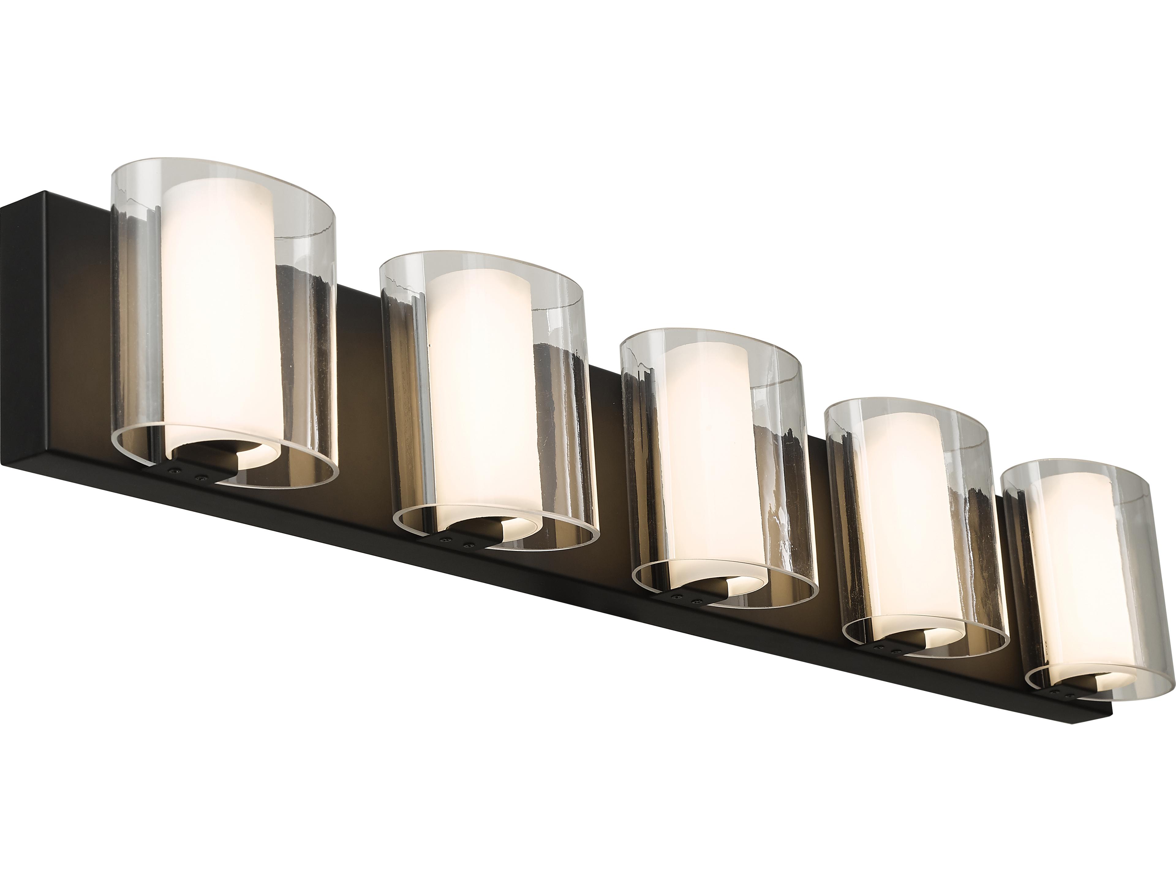 Abra Zoe 5-Light Black Vanity Light