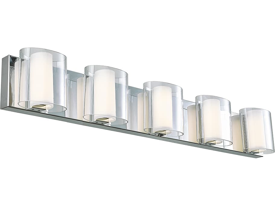 Abra Zoe 5-Light Chrome Vanity Light