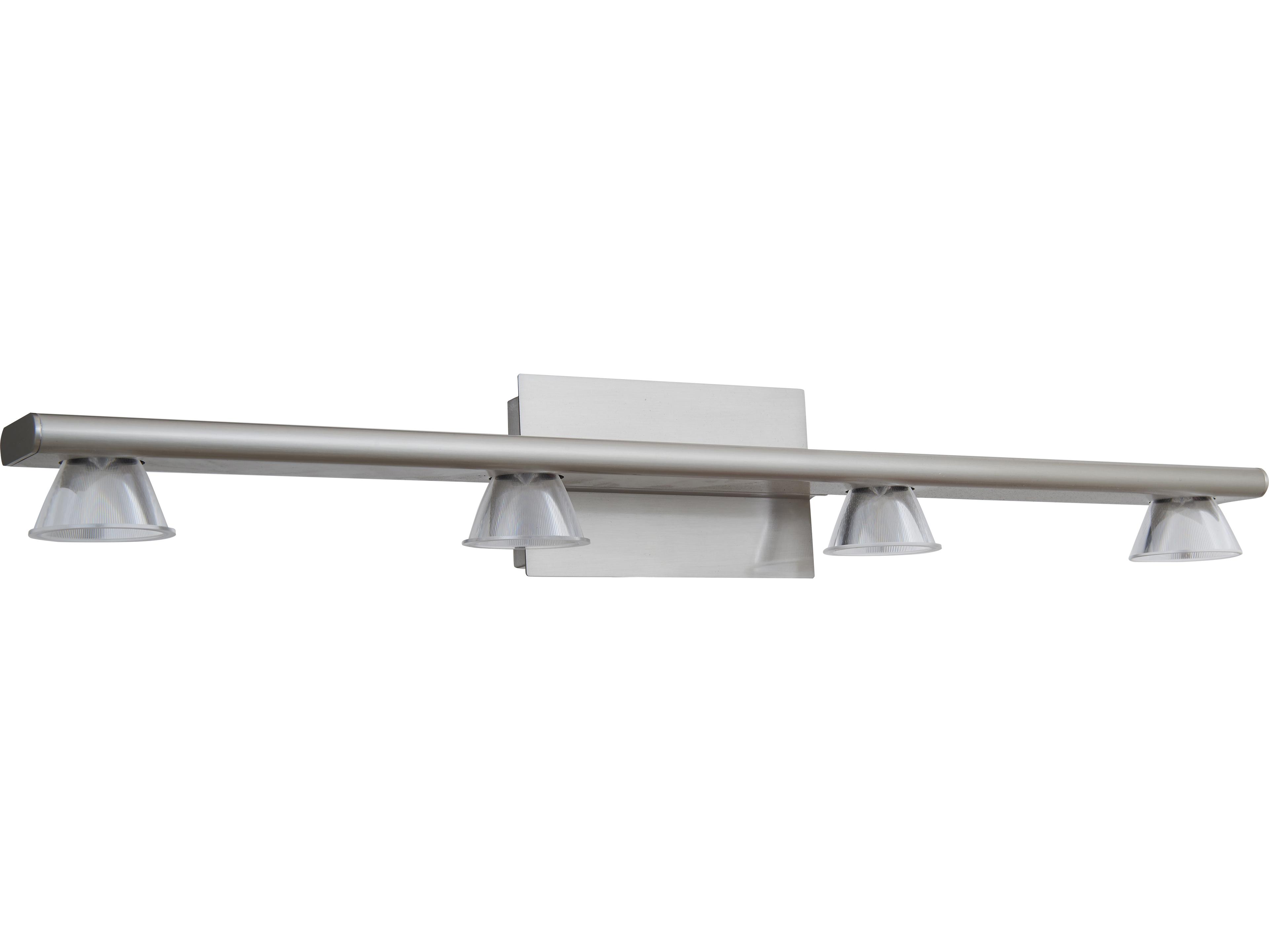 Abra Jet 4-Light Brushed Nickel Vanity Light
