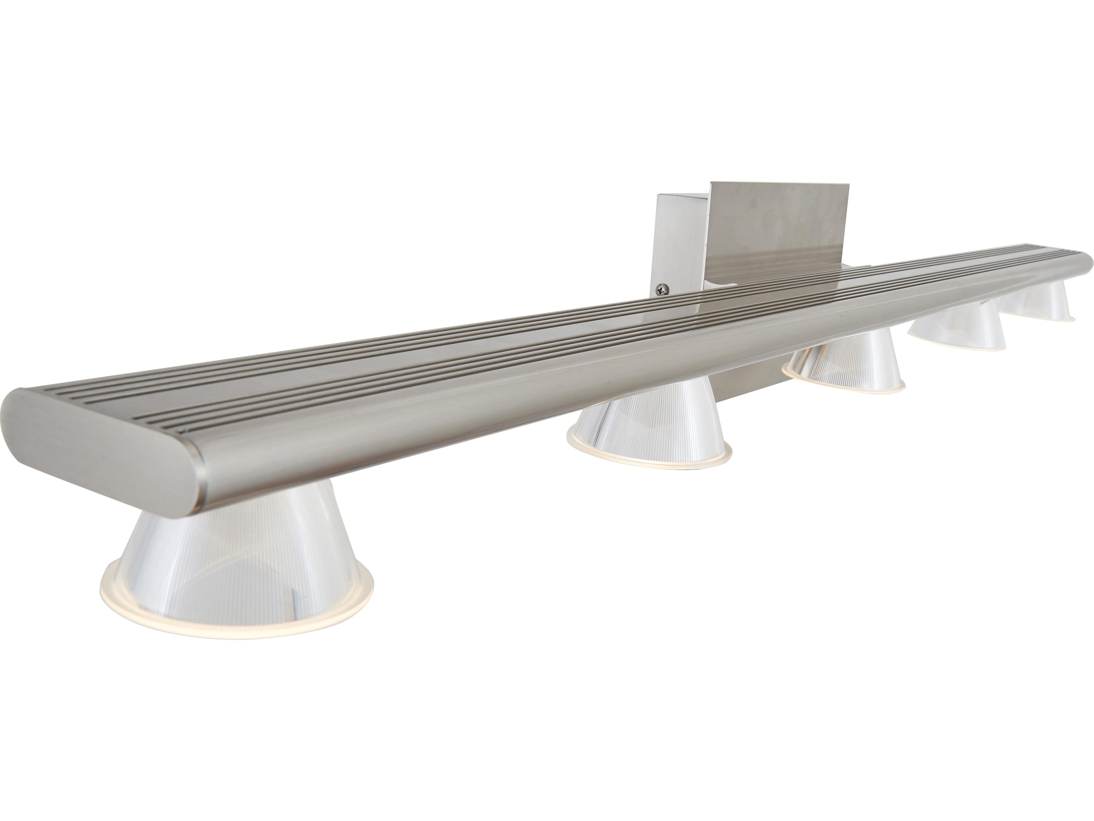Abra Jet 5-Light Brushed Nickel Vanity Light