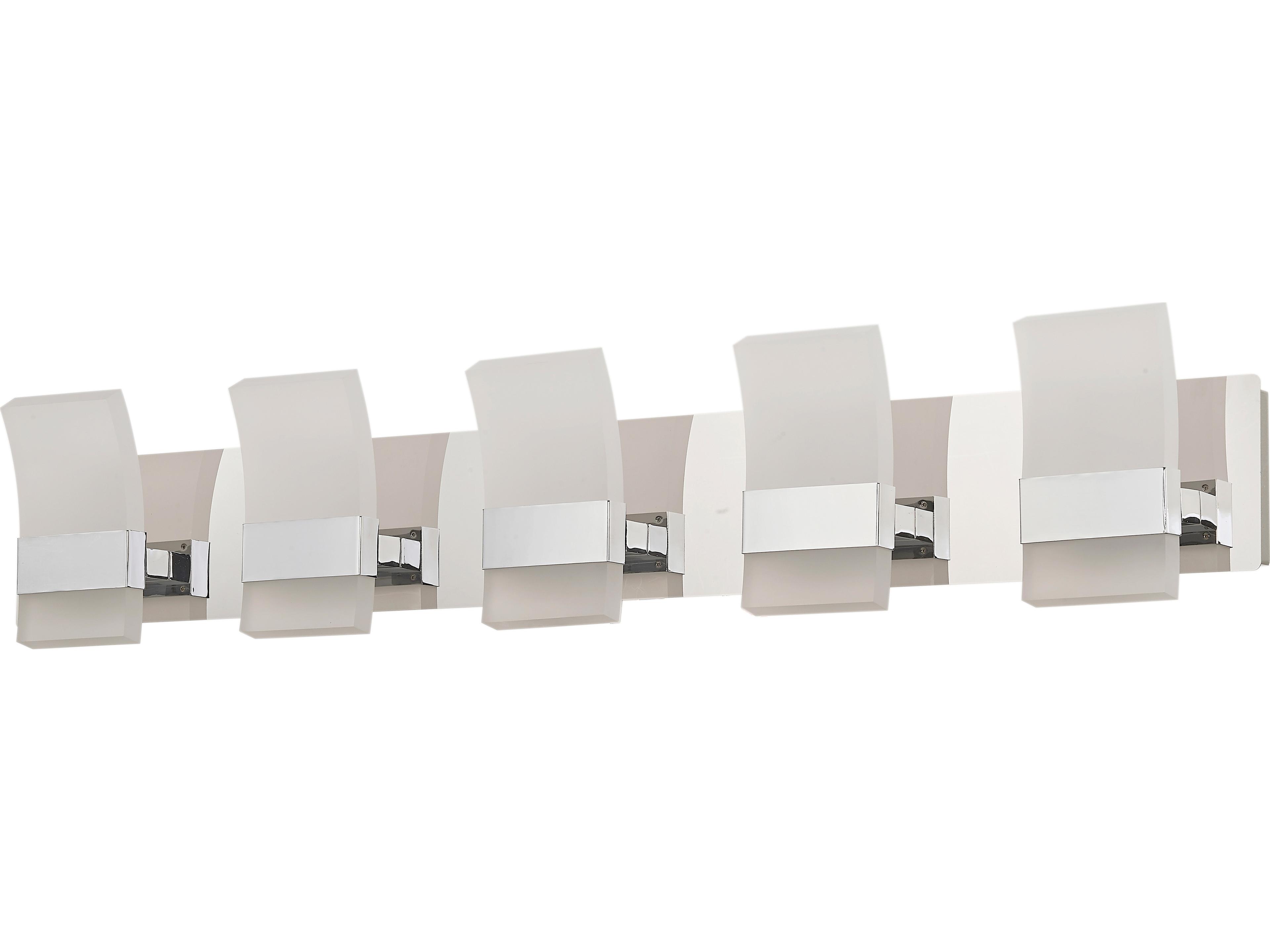 Abra Fang 10-Light Chrome Vanity Light