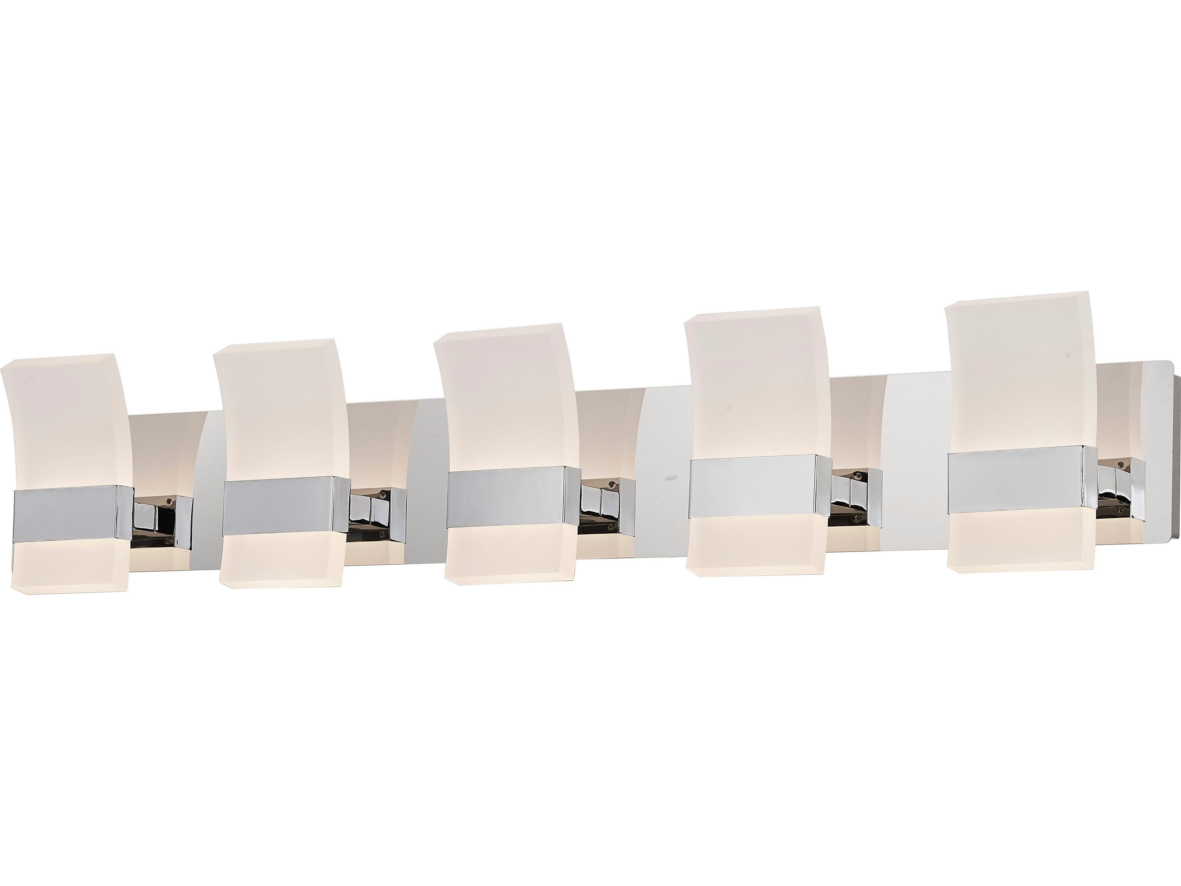 Abra Fang 10-Light Chrome Vanity Light