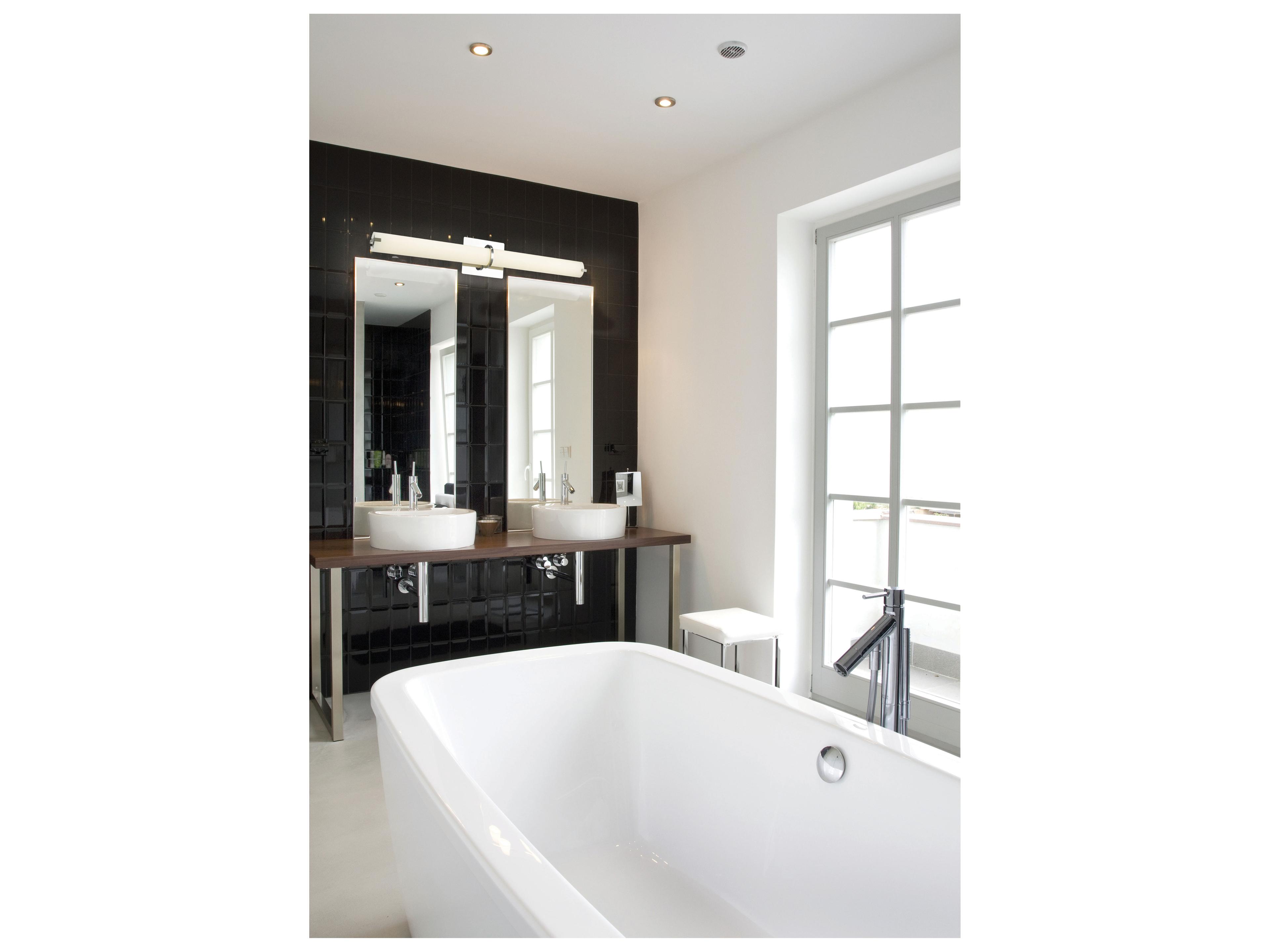 Abra Squire 1-Light Brushed Nickel Vanity Light