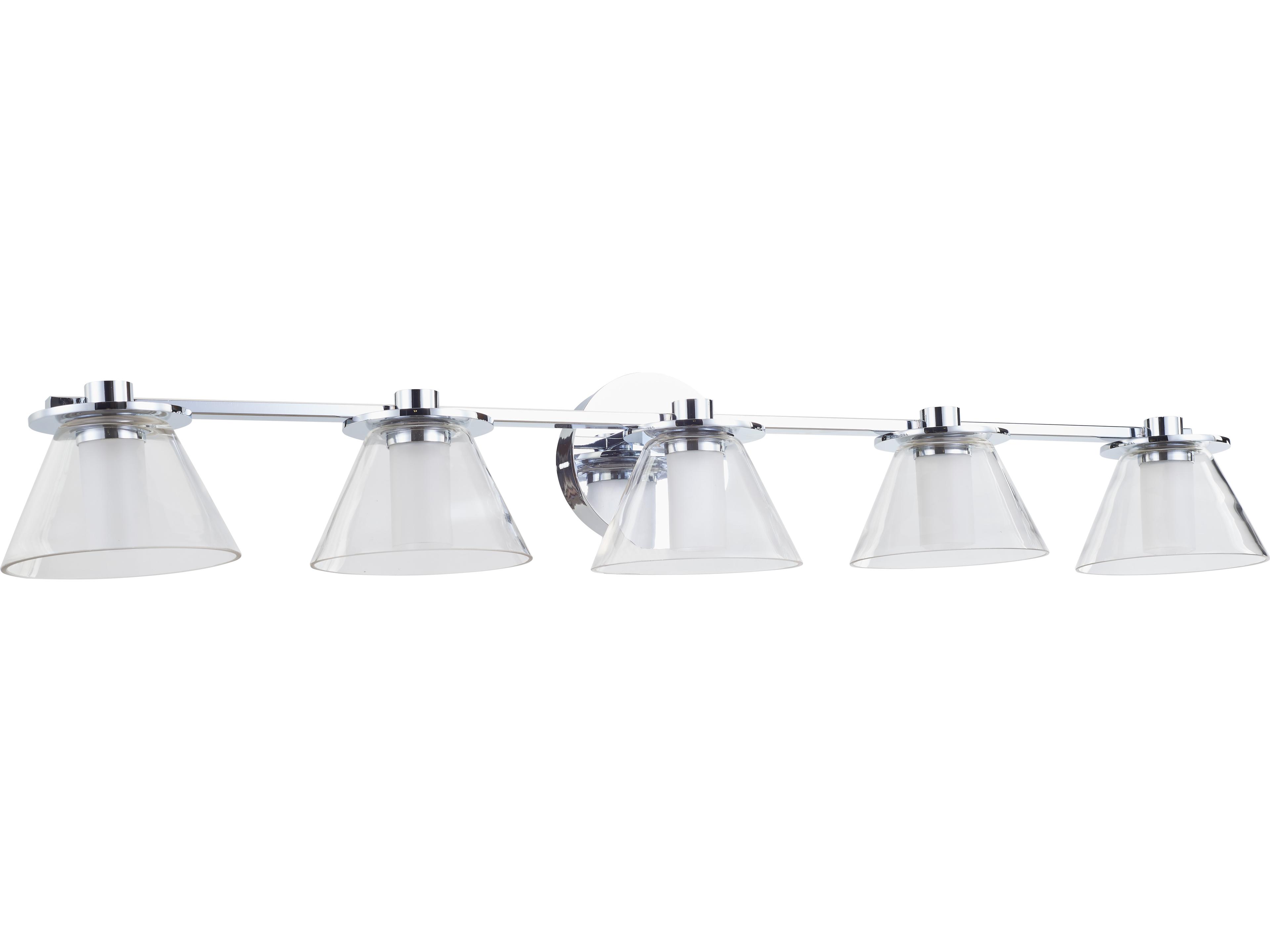 Abra Cone 5-Light Chrome Vanity Light