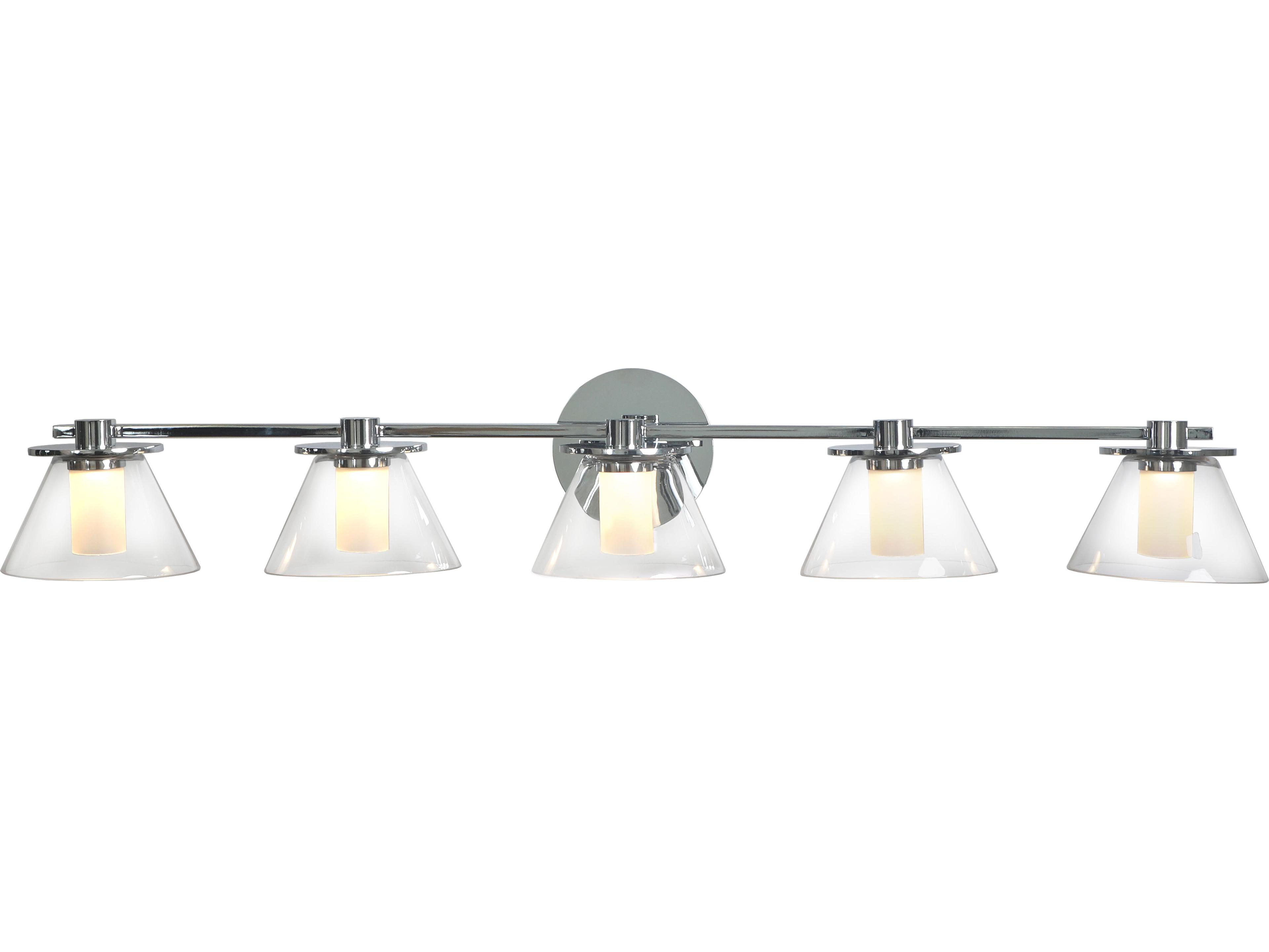Abra Cone 5-Light Chrome Vanity Light