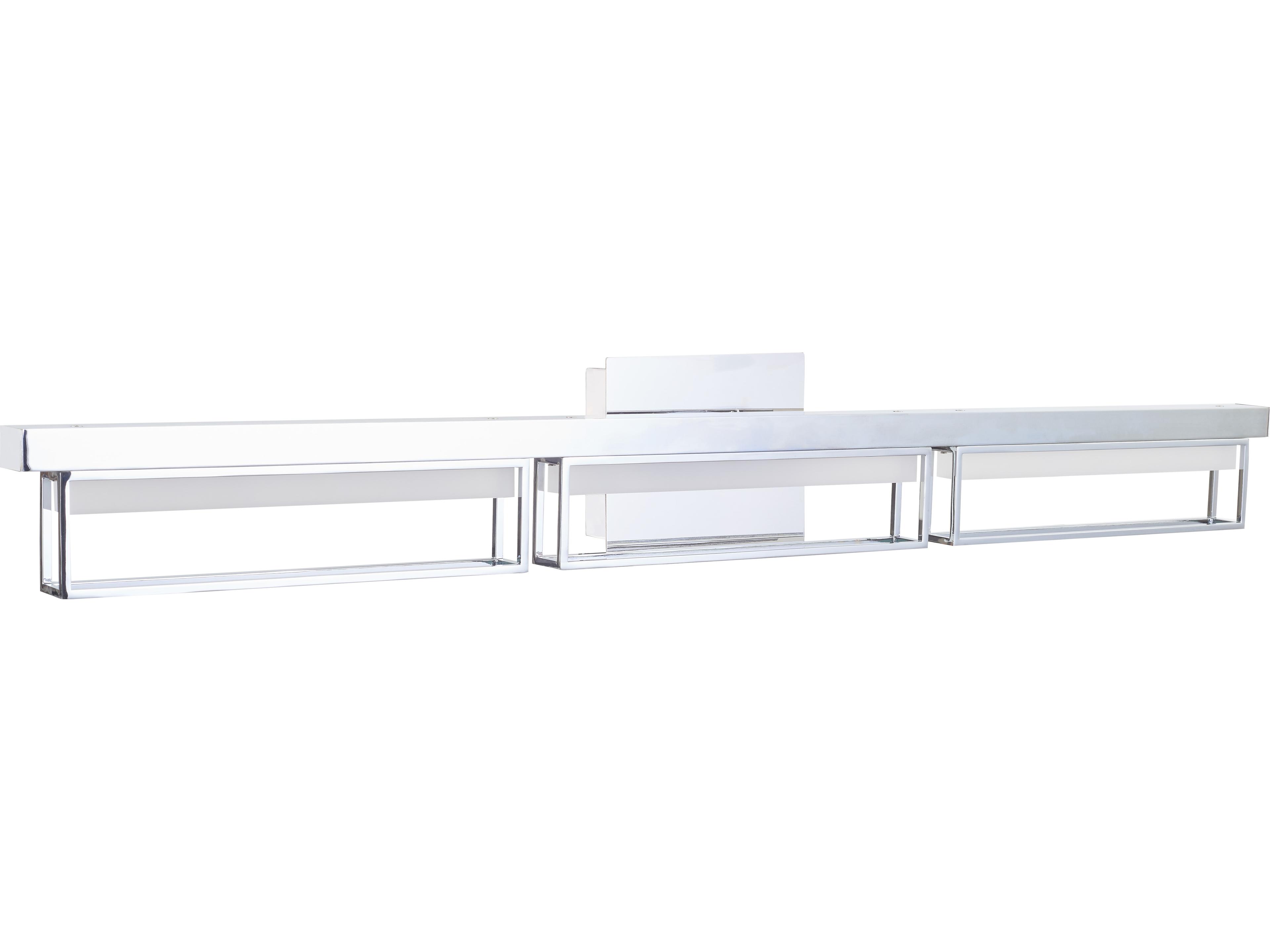 Abra Pane 3-Light Chrome Vanity Light