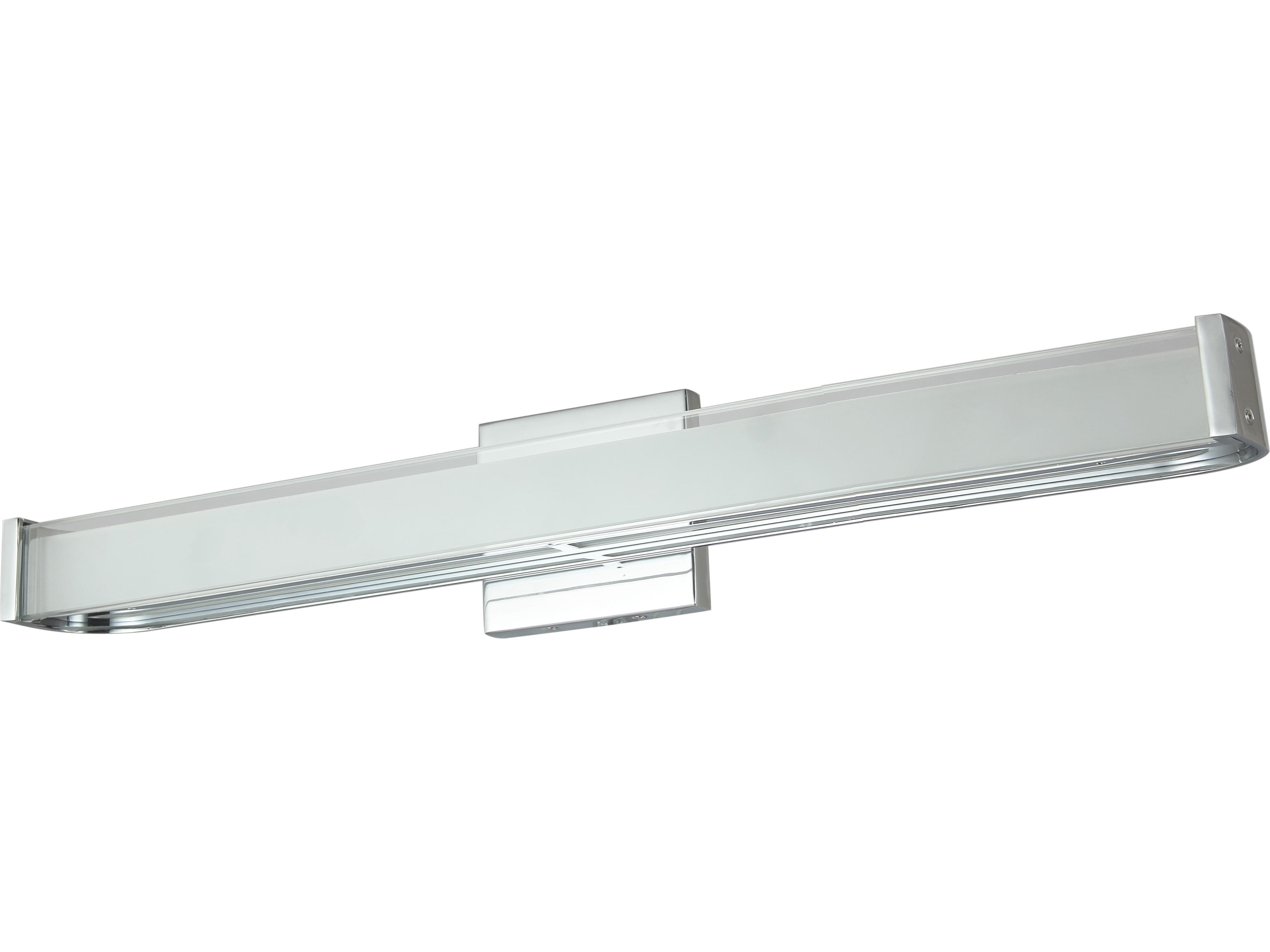 Abra Bend 1-Light Chrome Vanity Light