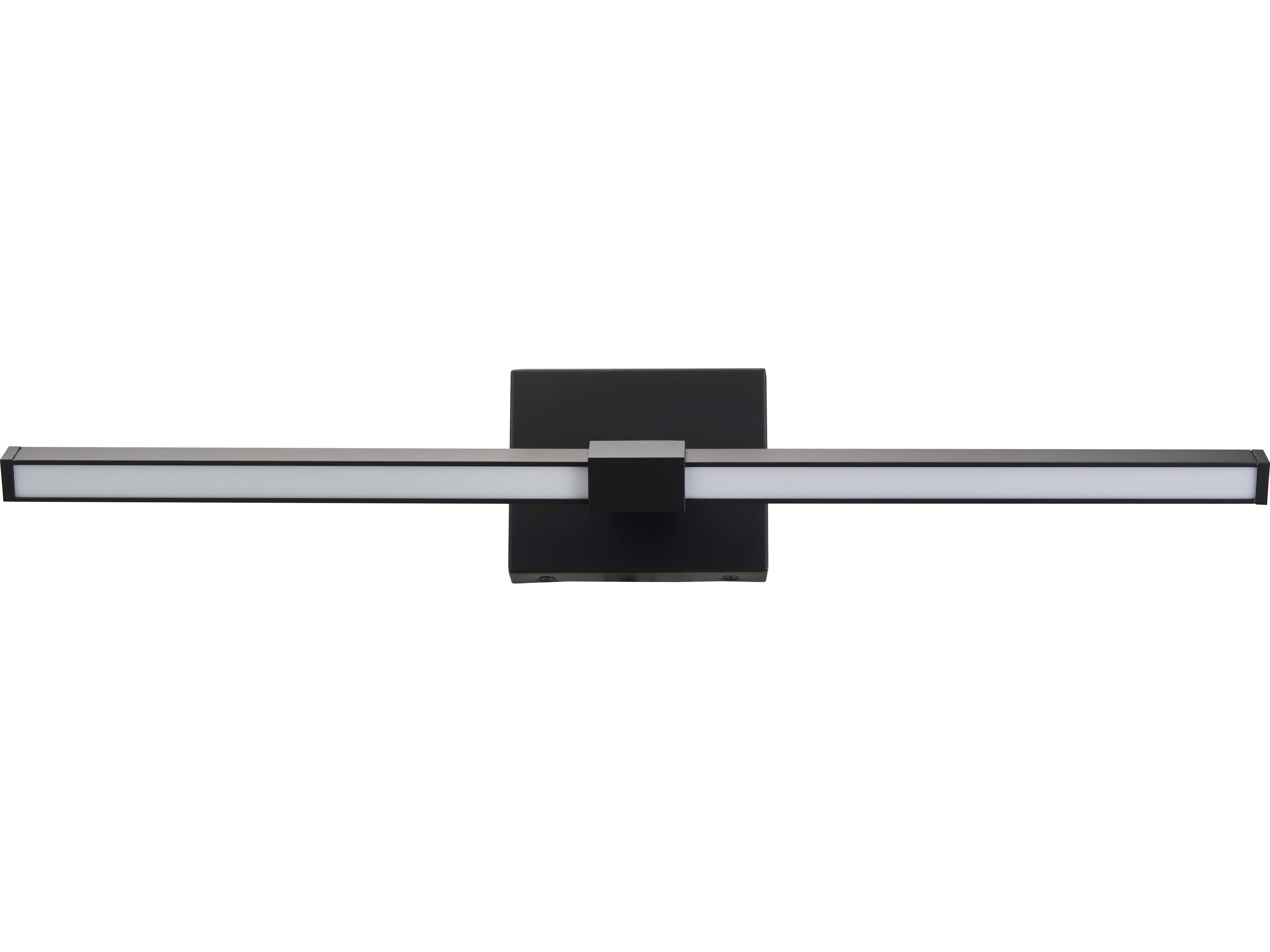 Abra Epee 1-Light Black Vanity Light
