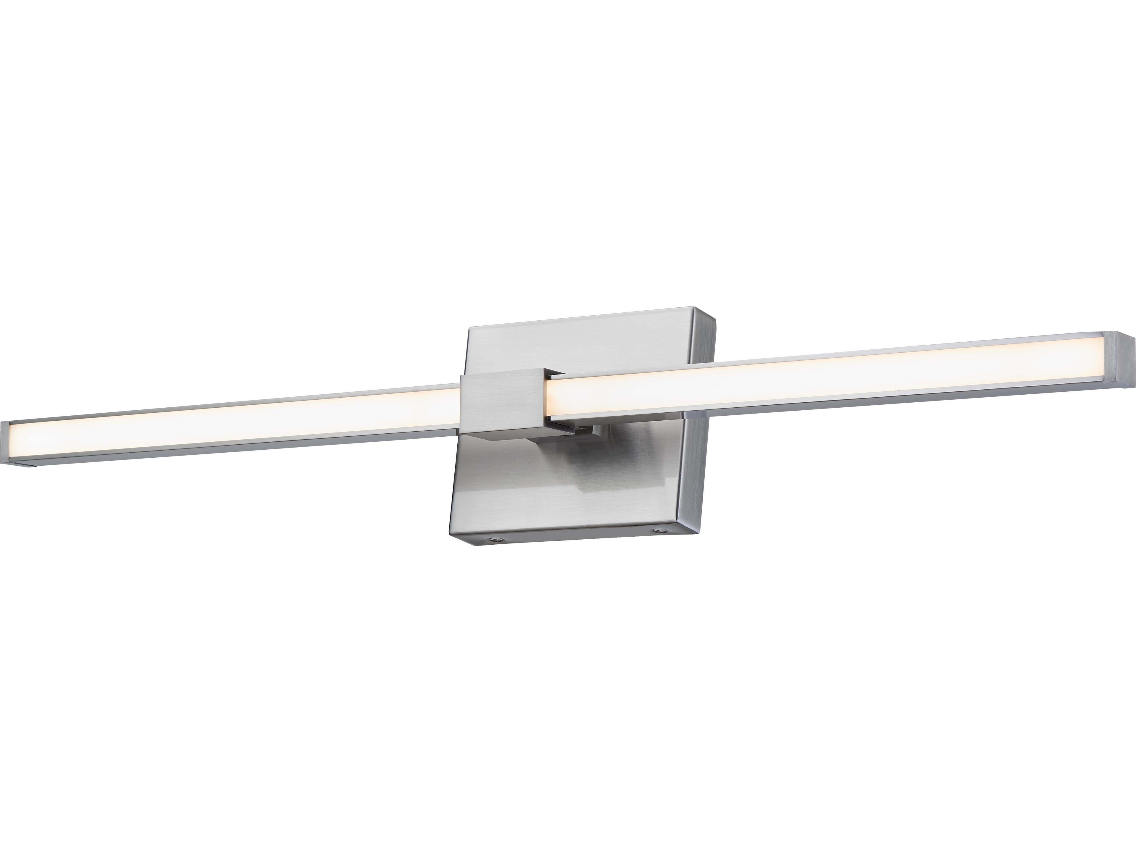 Abra Epee 1-Light Brushed Nickel Vanity Light