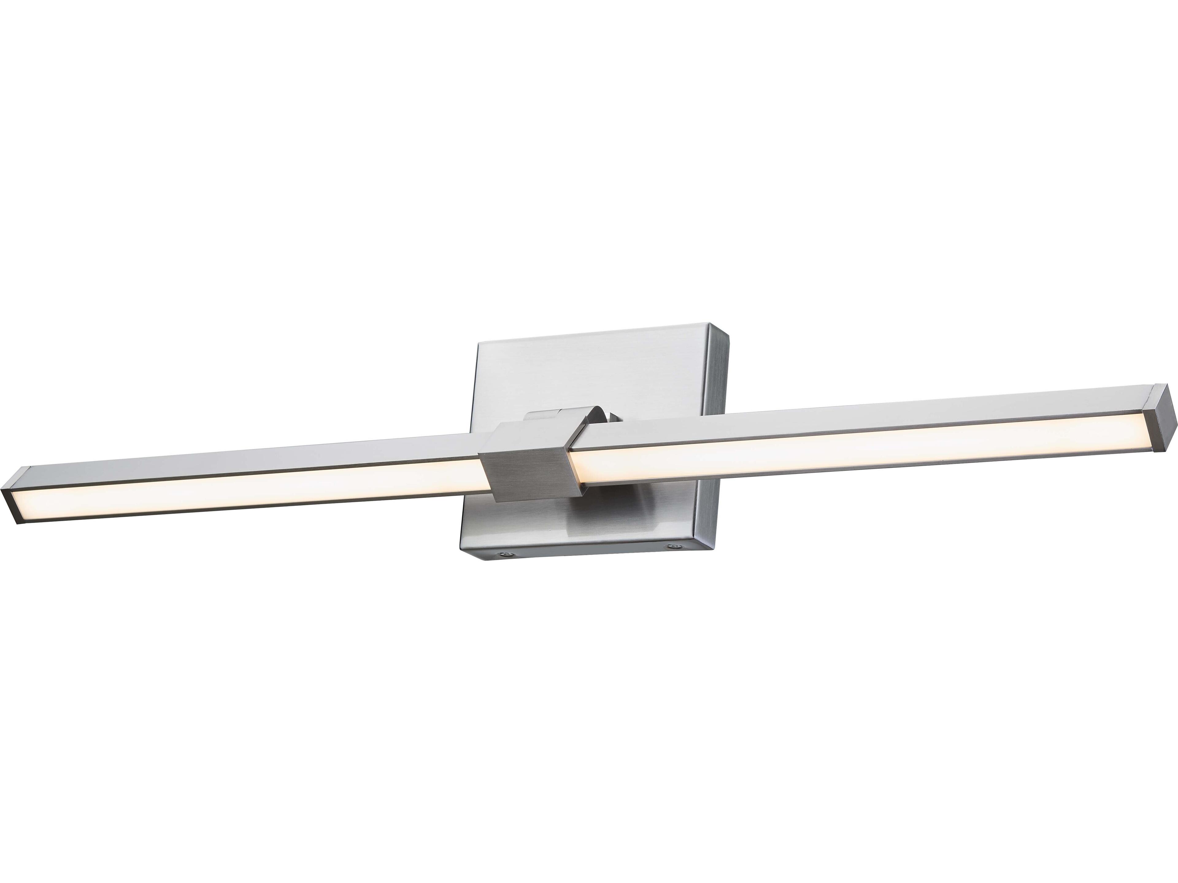 Abra Epee 1-Light Brushed Nickel Vanity Light