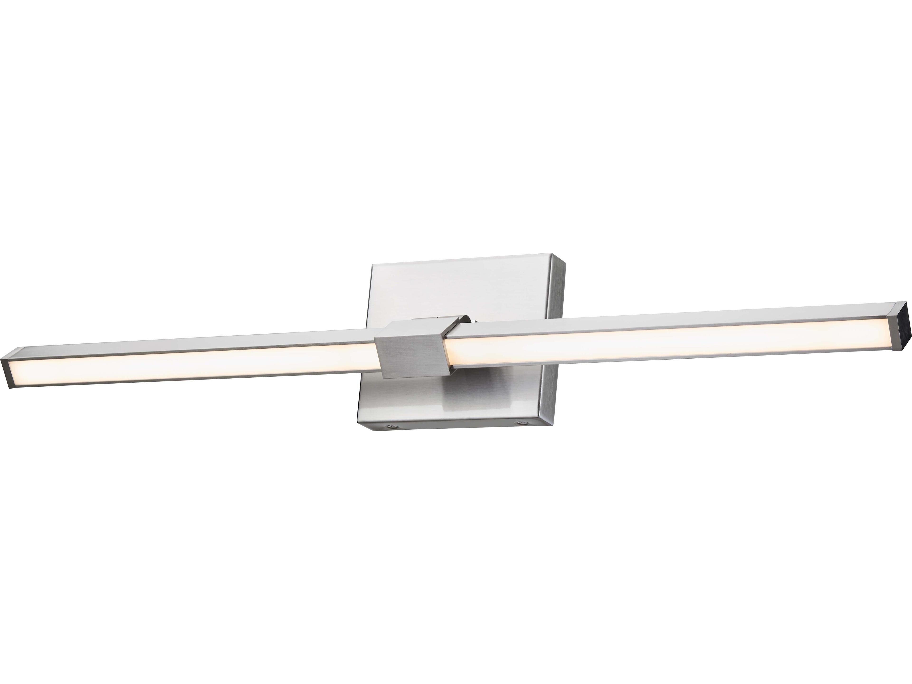 Abra Epee 1-Light Brushed Nickel Vanity Light