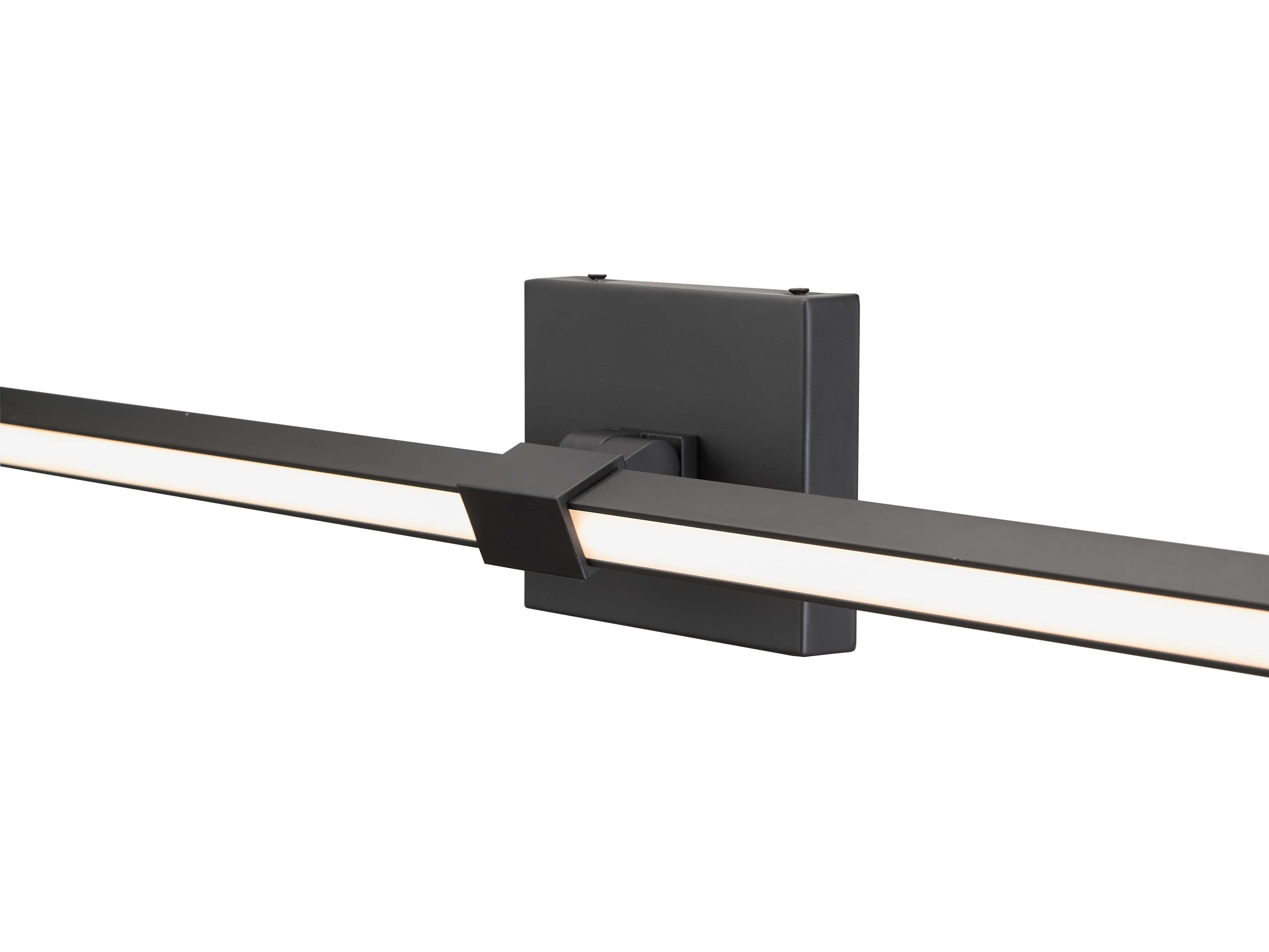 Abra Epee 2-Light Black Vanity Light