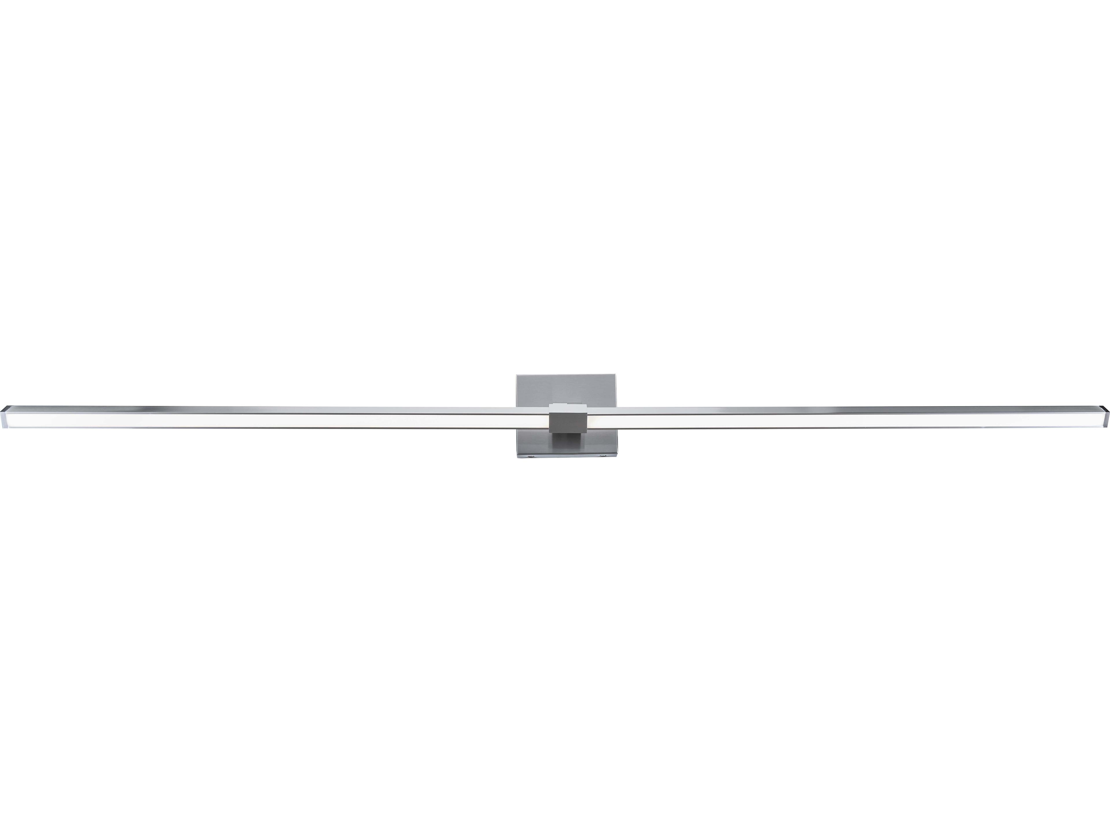 Abra Epee 2-Light Brushed Nickel Vanity Light