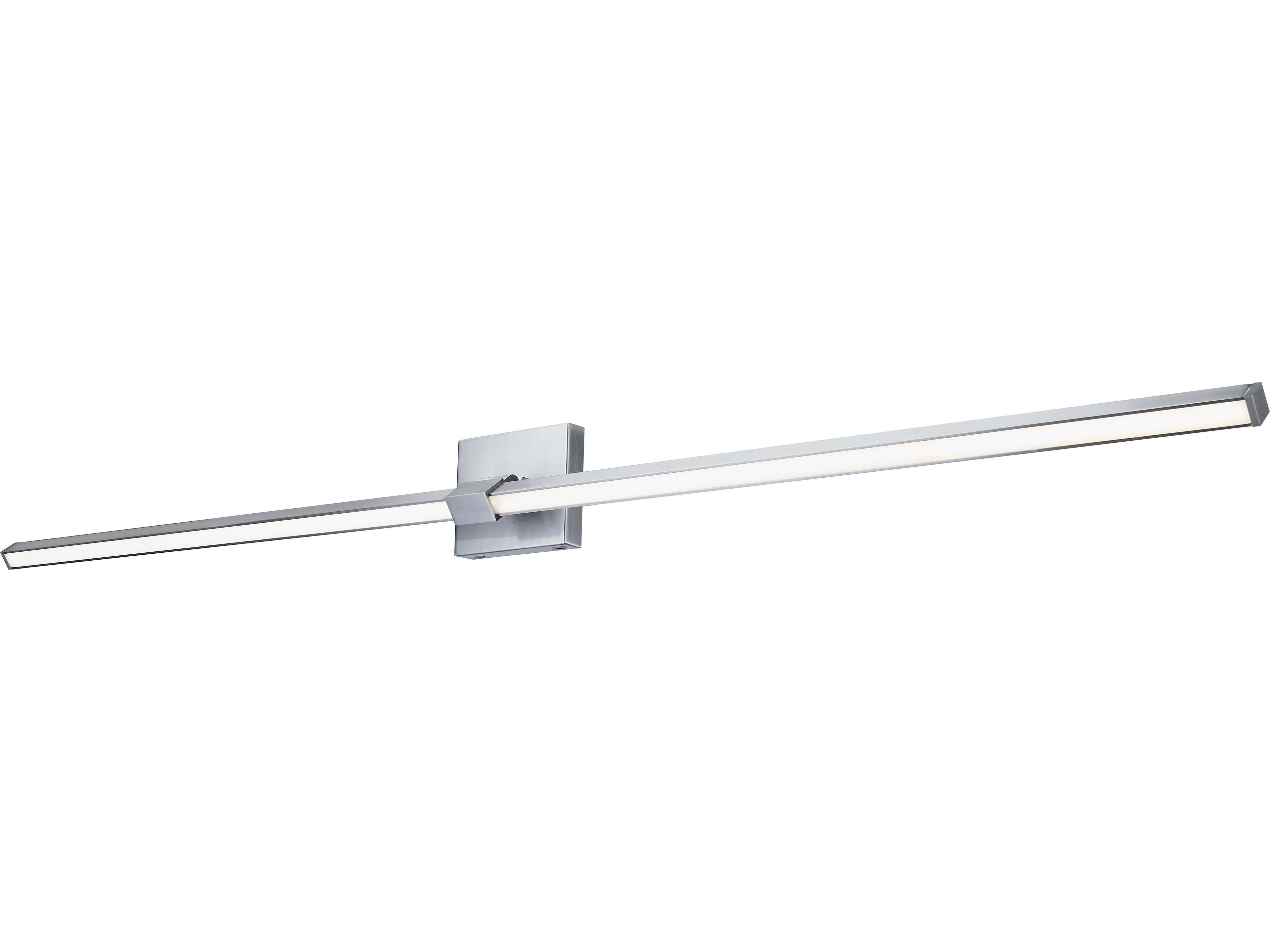 Abra Epee 2-Light Brushed Nickel Vanity Light