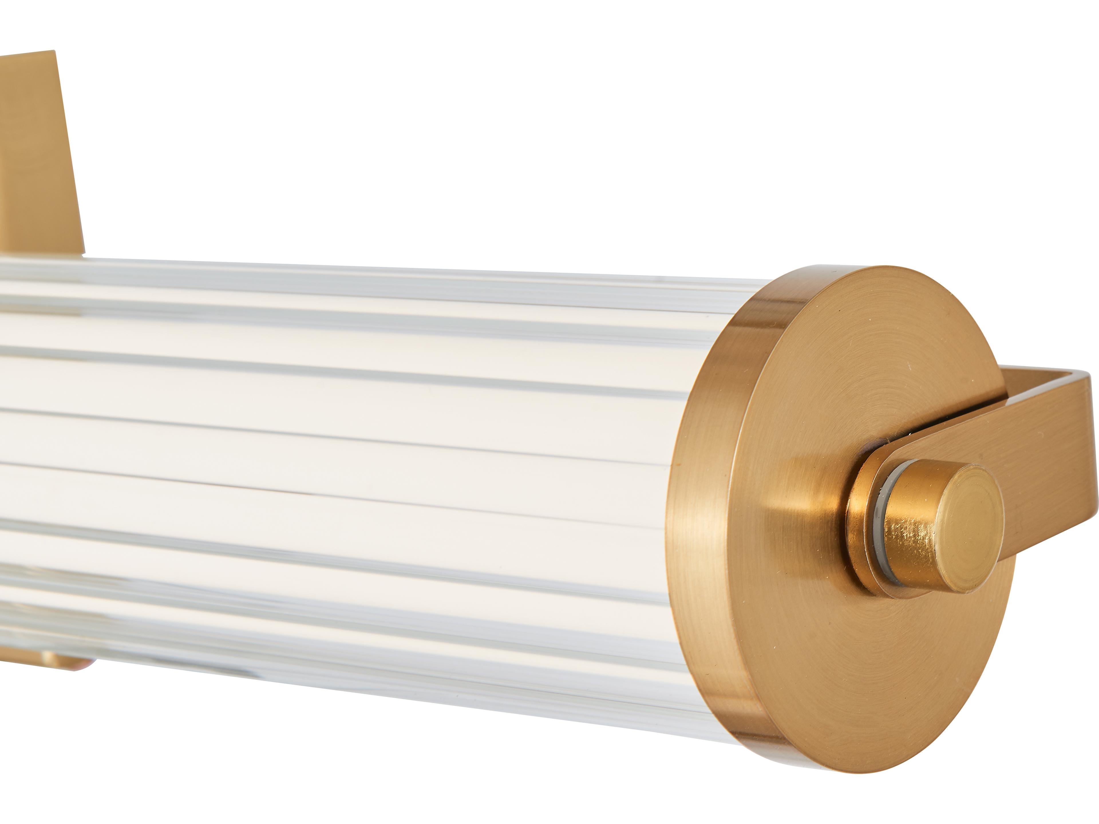 Abra Macie 1-Light Brushed Brass Vanity Light