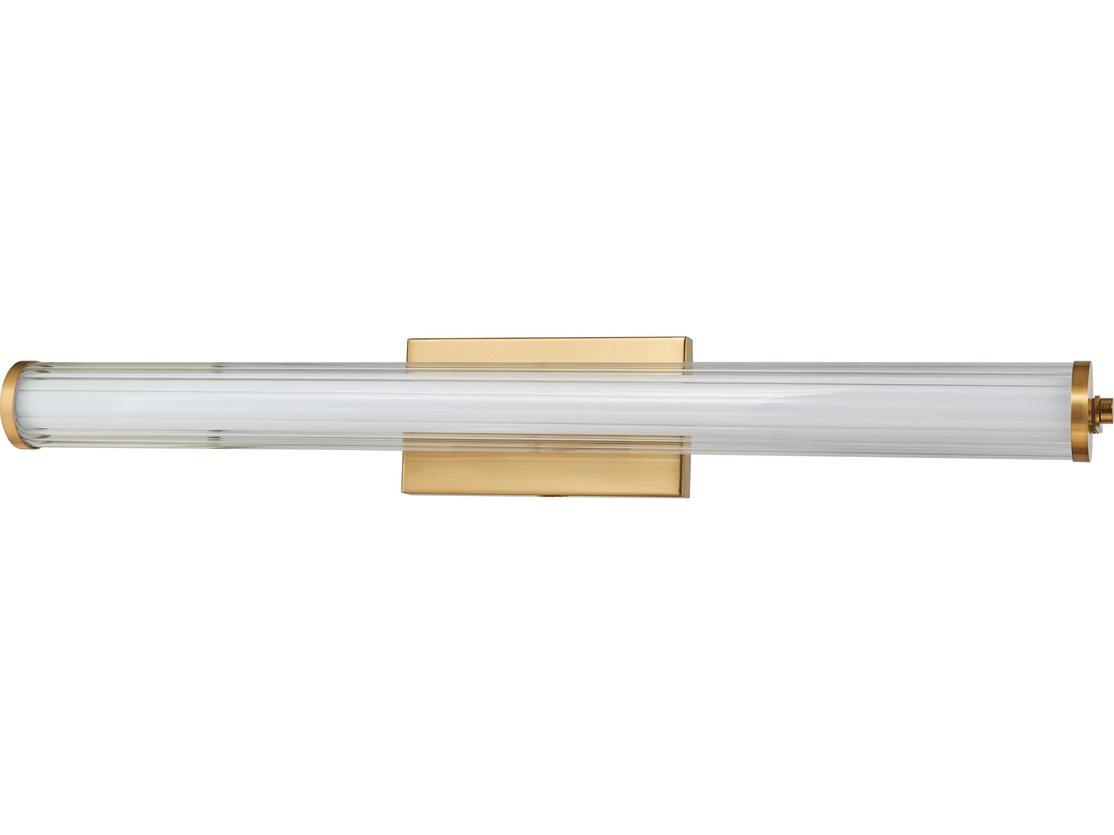 Abra Macie 1-Light Brushed Brass Vanity Light