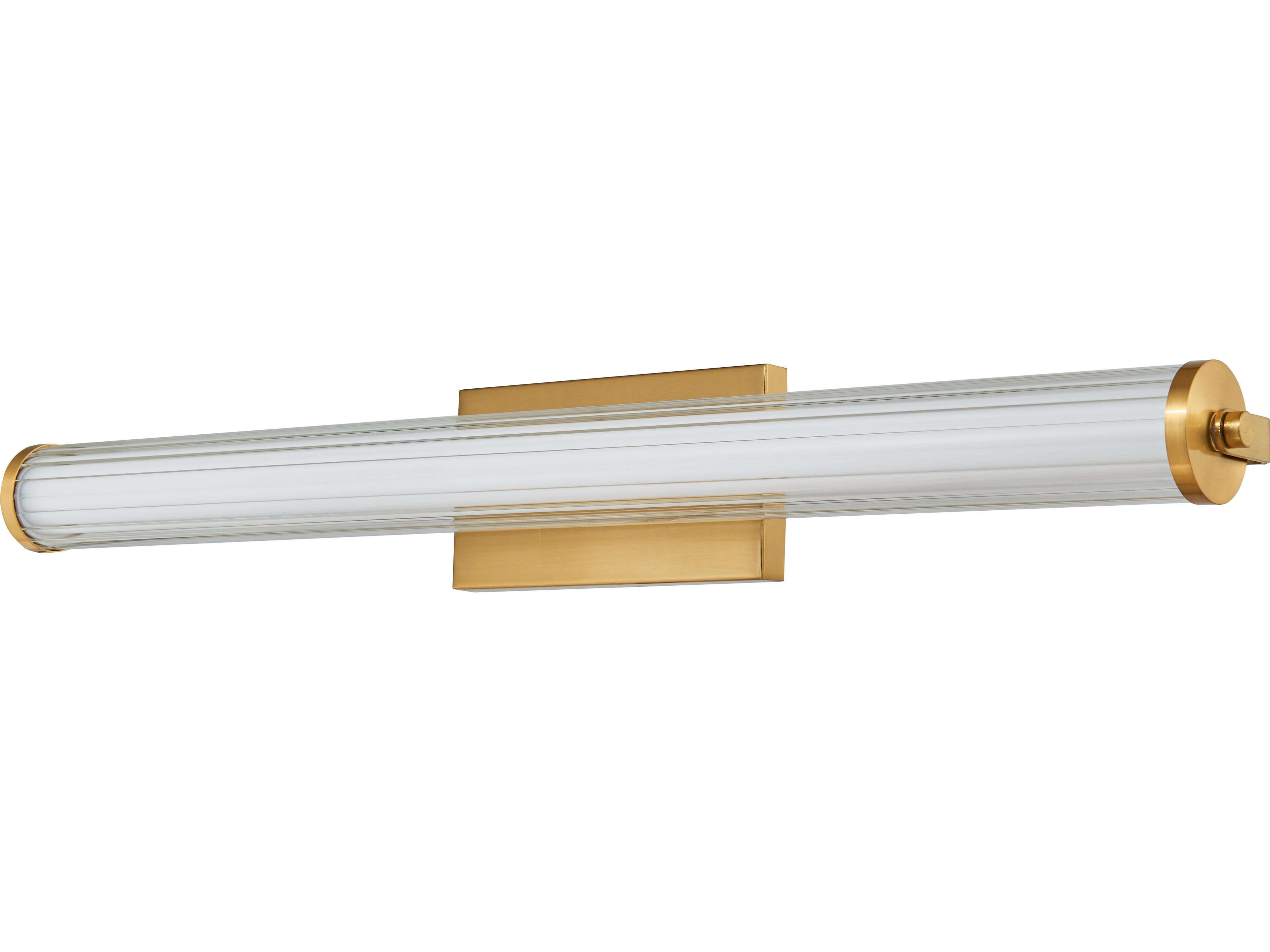 Abra Macie 1-Light Brushed Brass Vanity Light