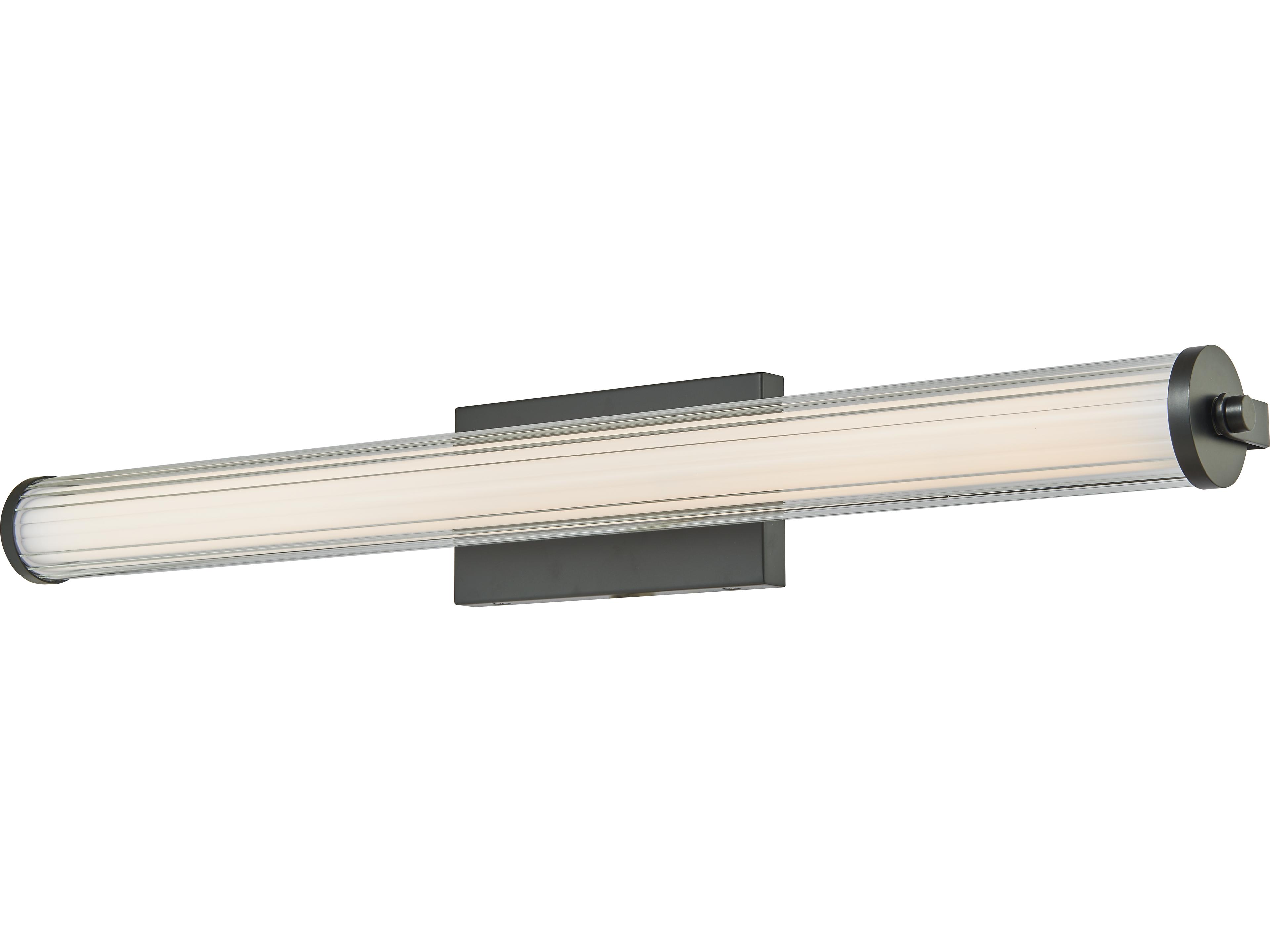 Abra Macie 1-Light Black Vanity Light