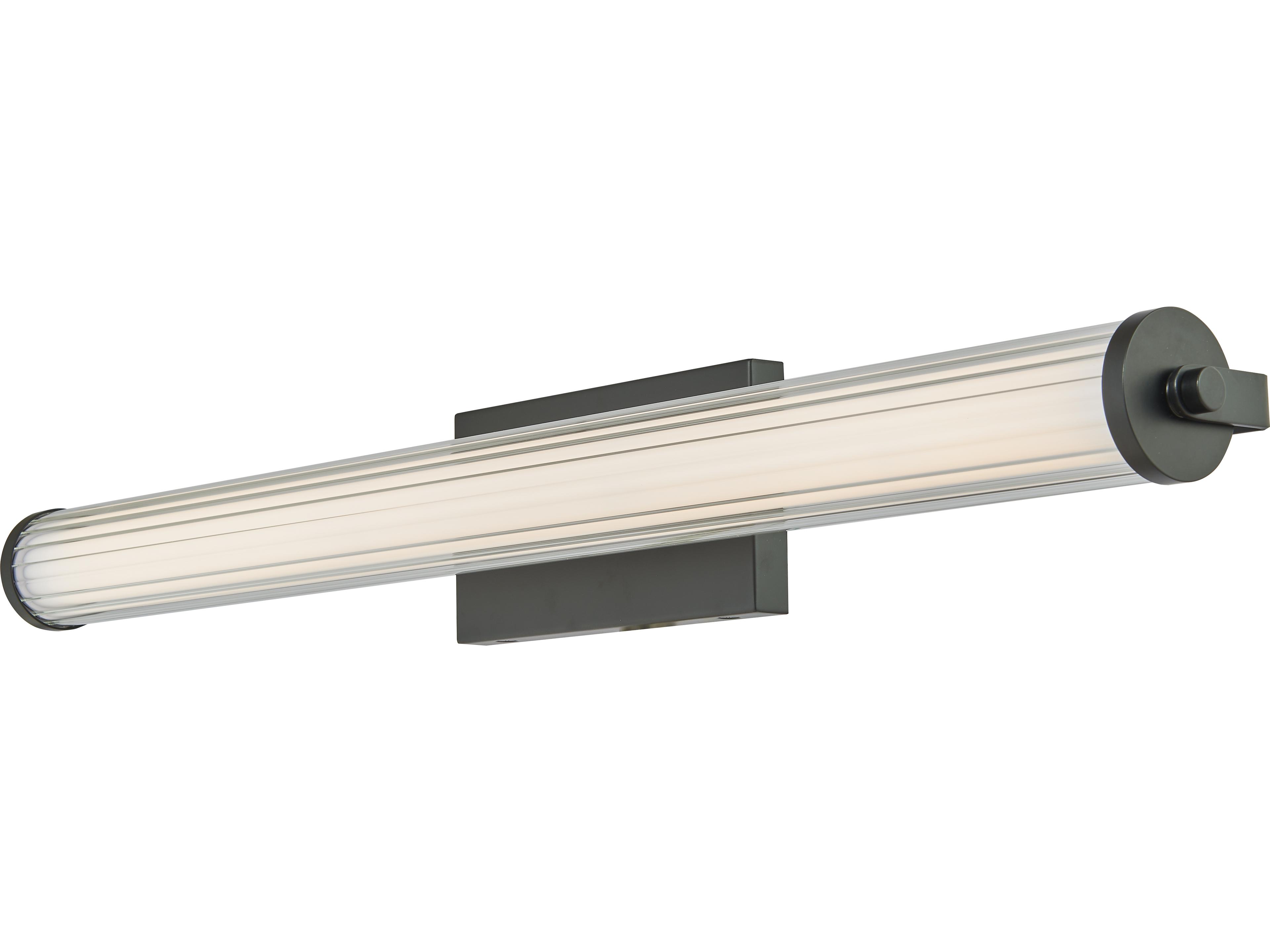 Abra Macie 1-Light Black Vanity Light