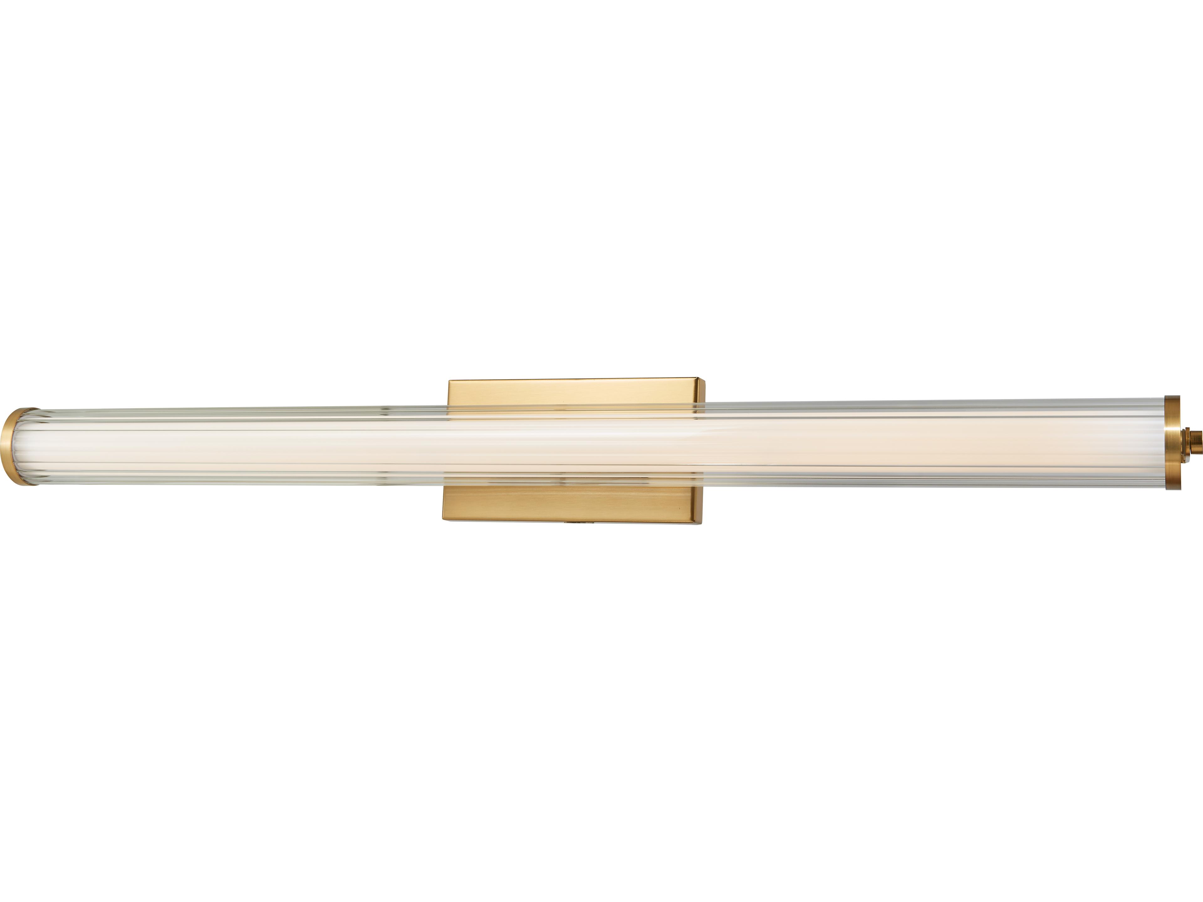 Abra Macie 1-Light Brushed Brass Vanity Light