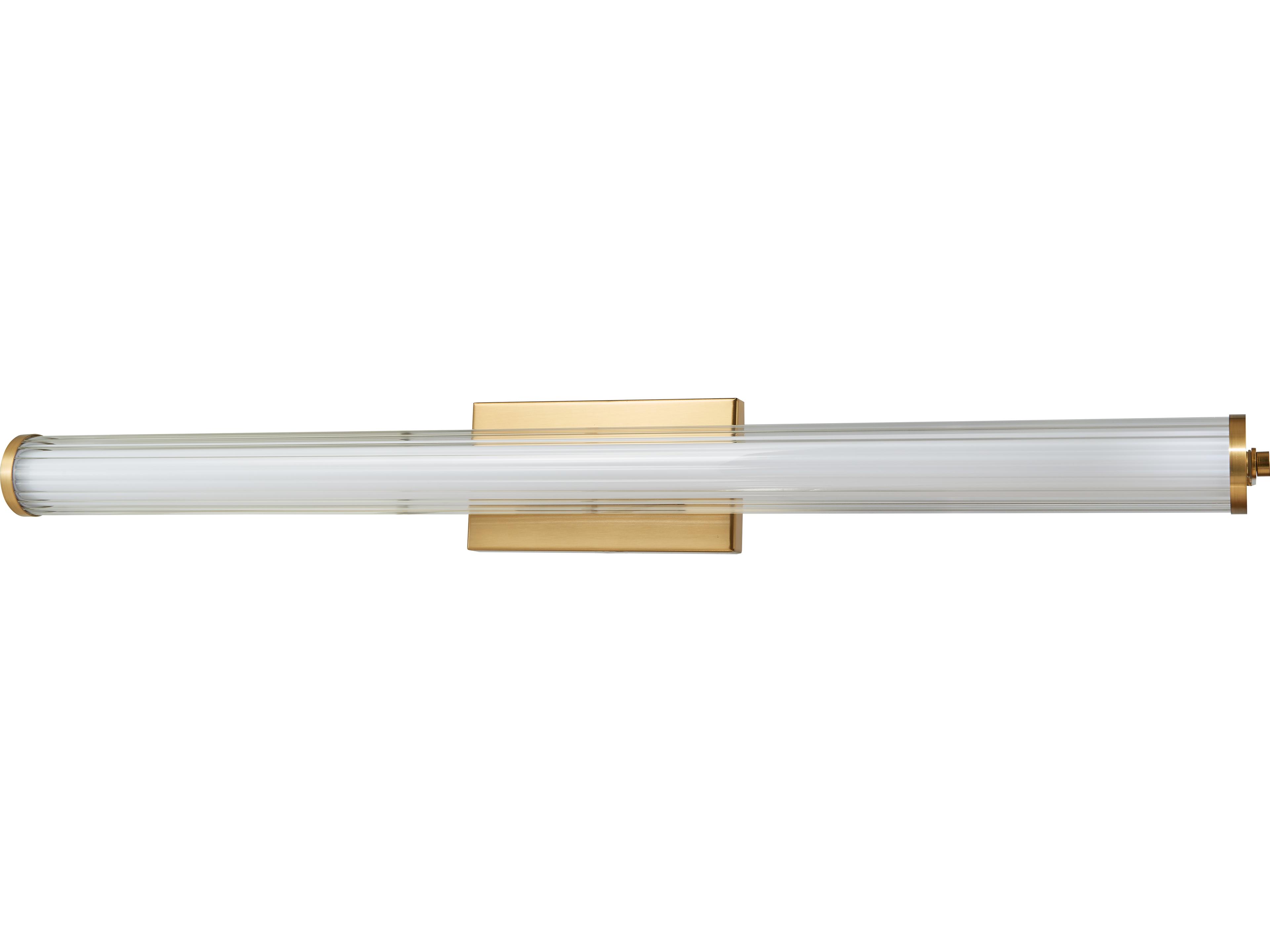 Abra Macie 1-Light Brushed Brass Vanity Light