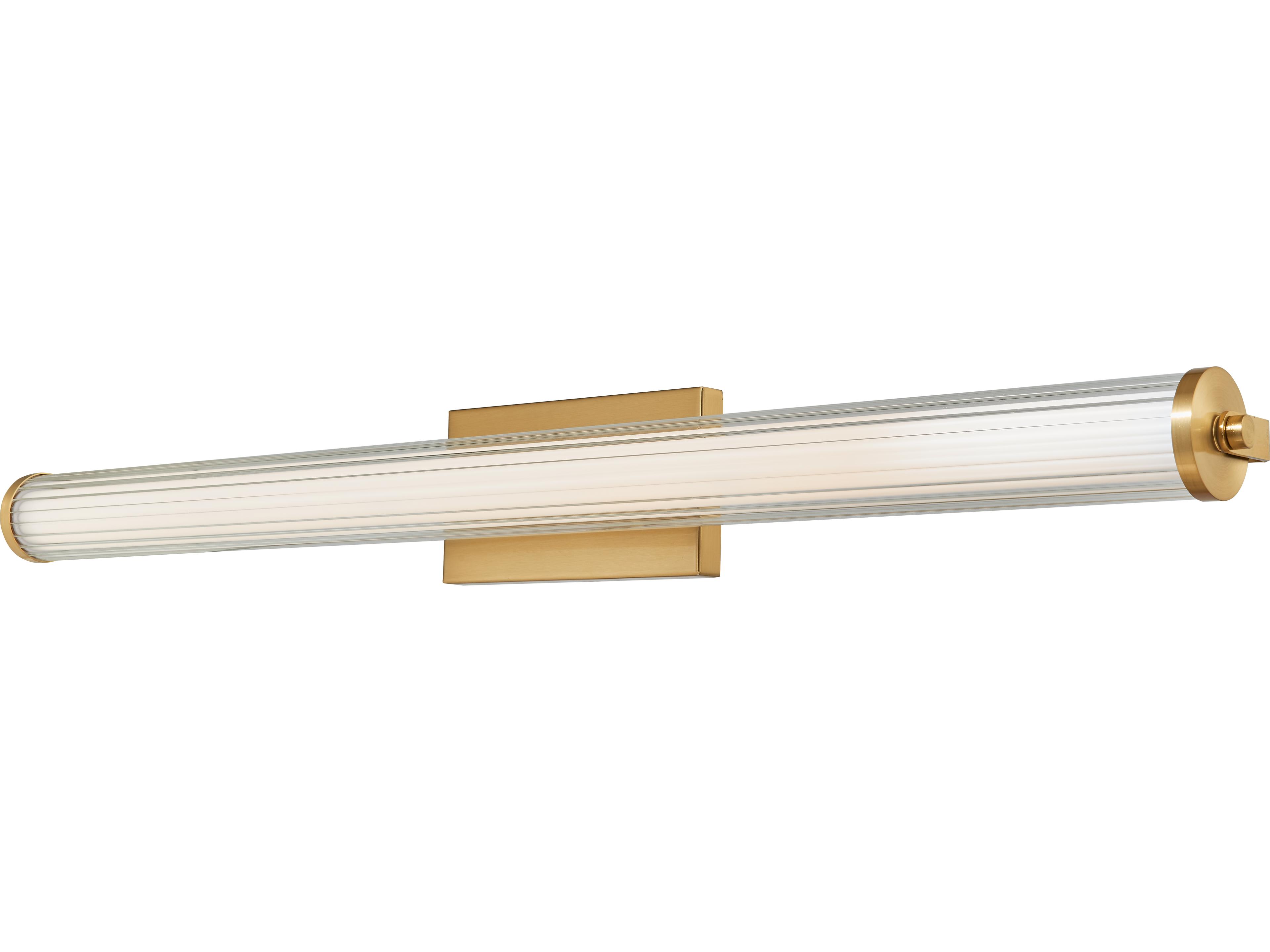 Abra Macie 1-Light Brushed Brass Vanity Light