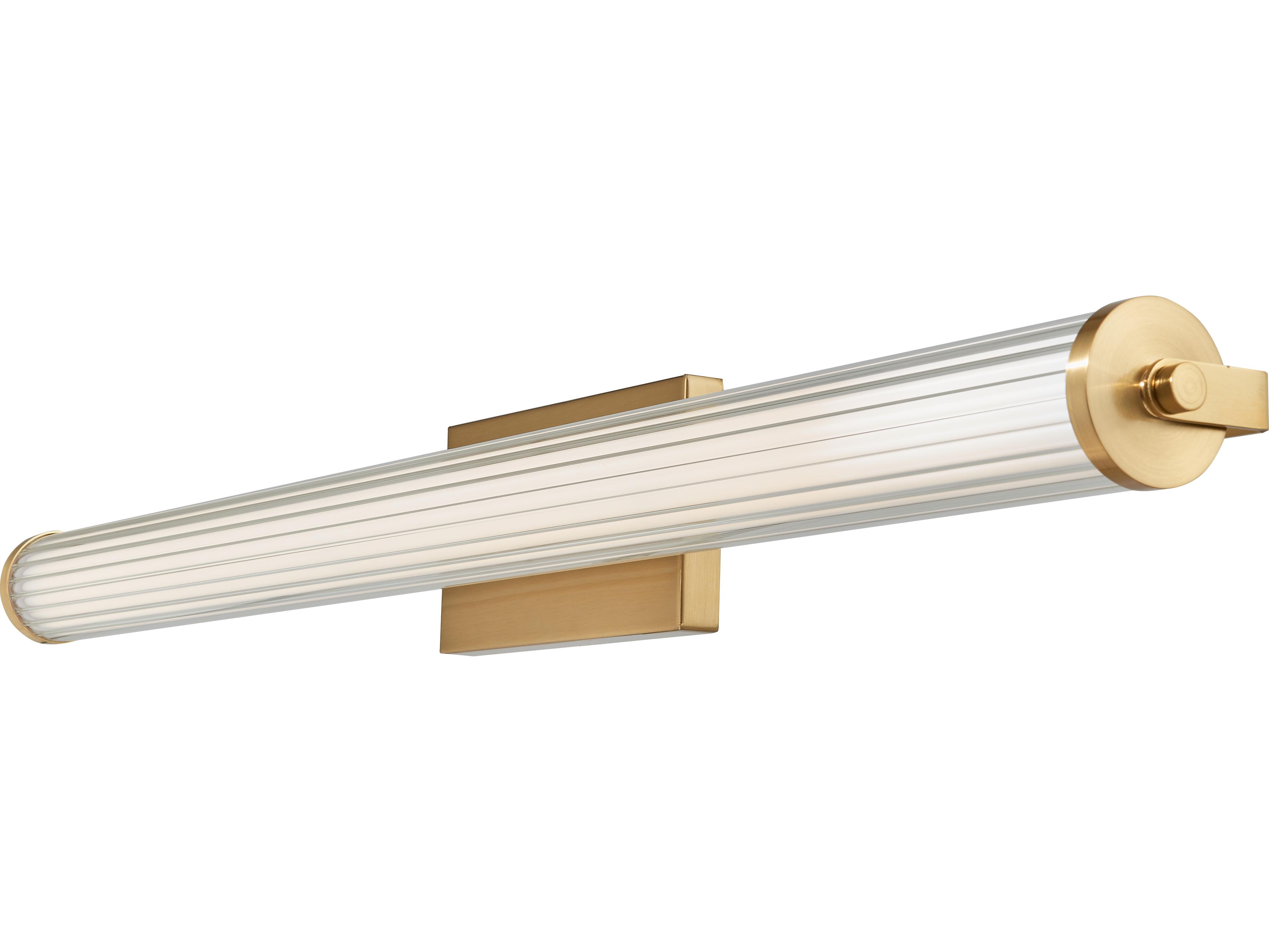 Abra Macie 1-Light Brushed Brass Vanity Light