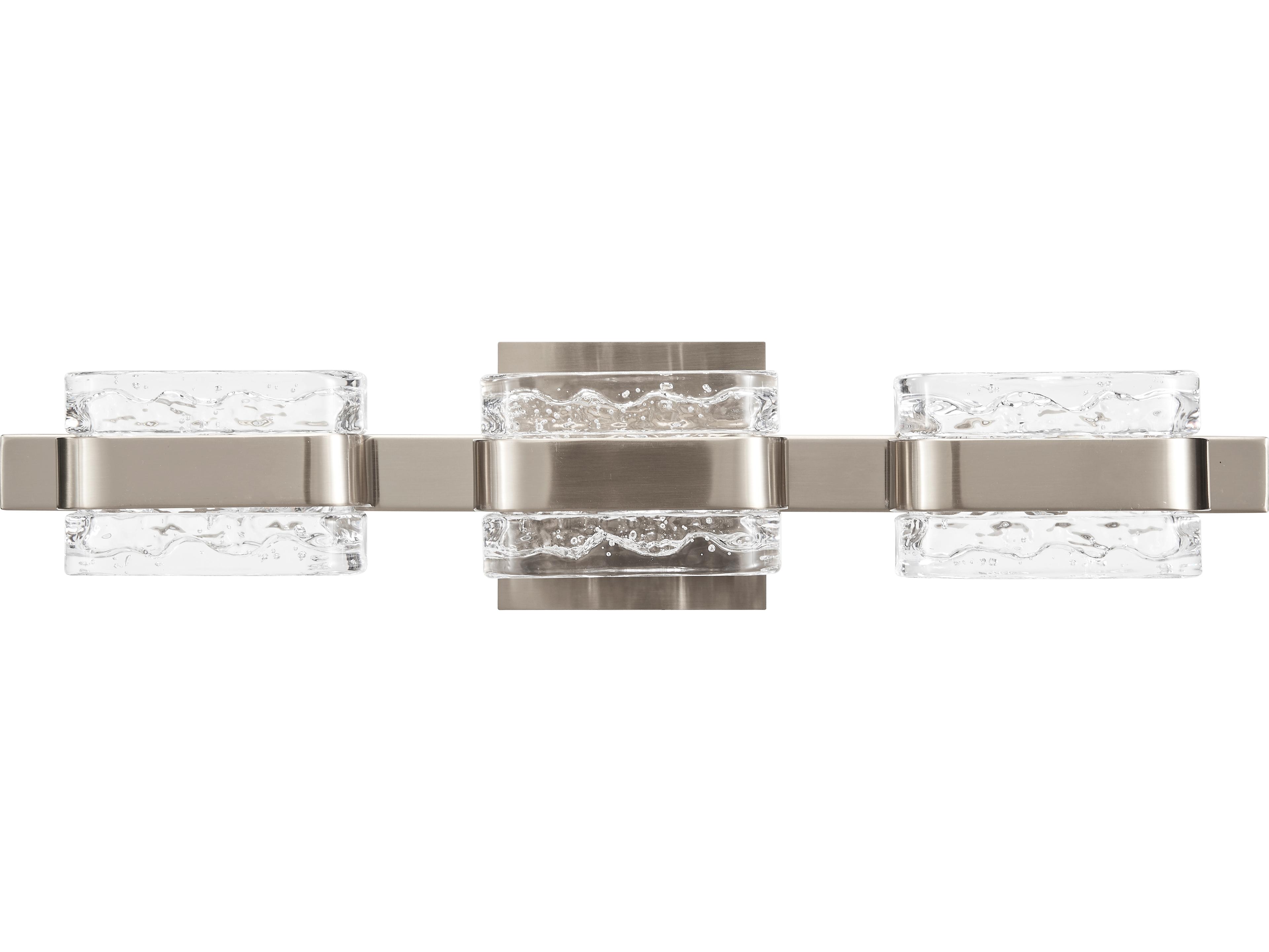 Abra Jojo 3-Light Brushed Nickel Vanity Light