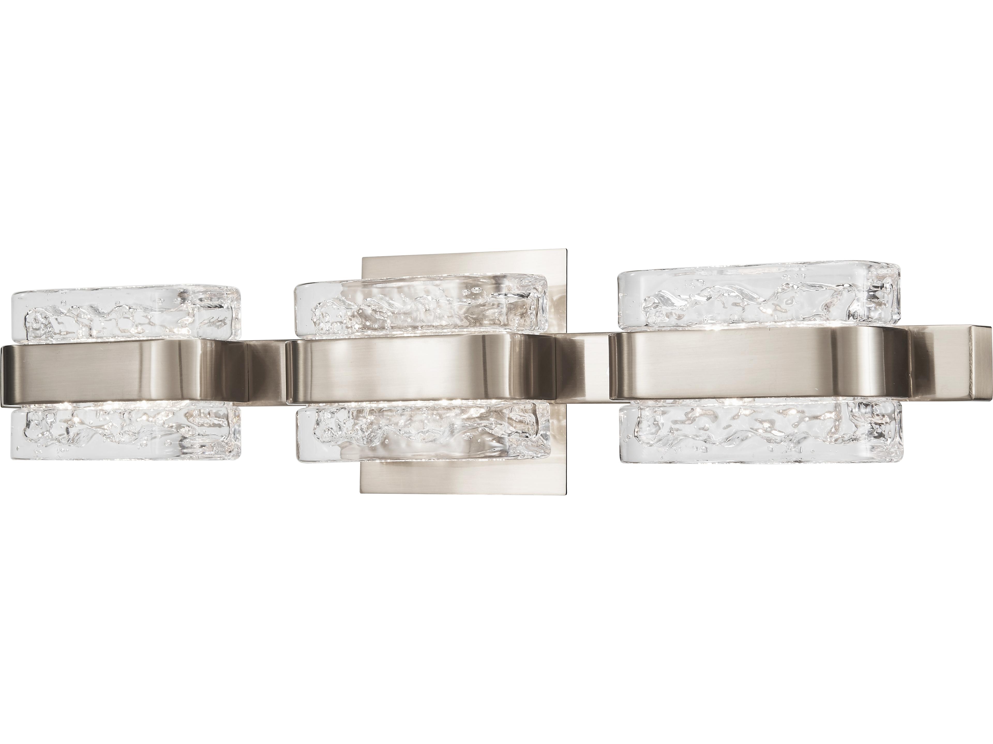 Abra Jojo 3-Light Brushed Nickel Vanity Light