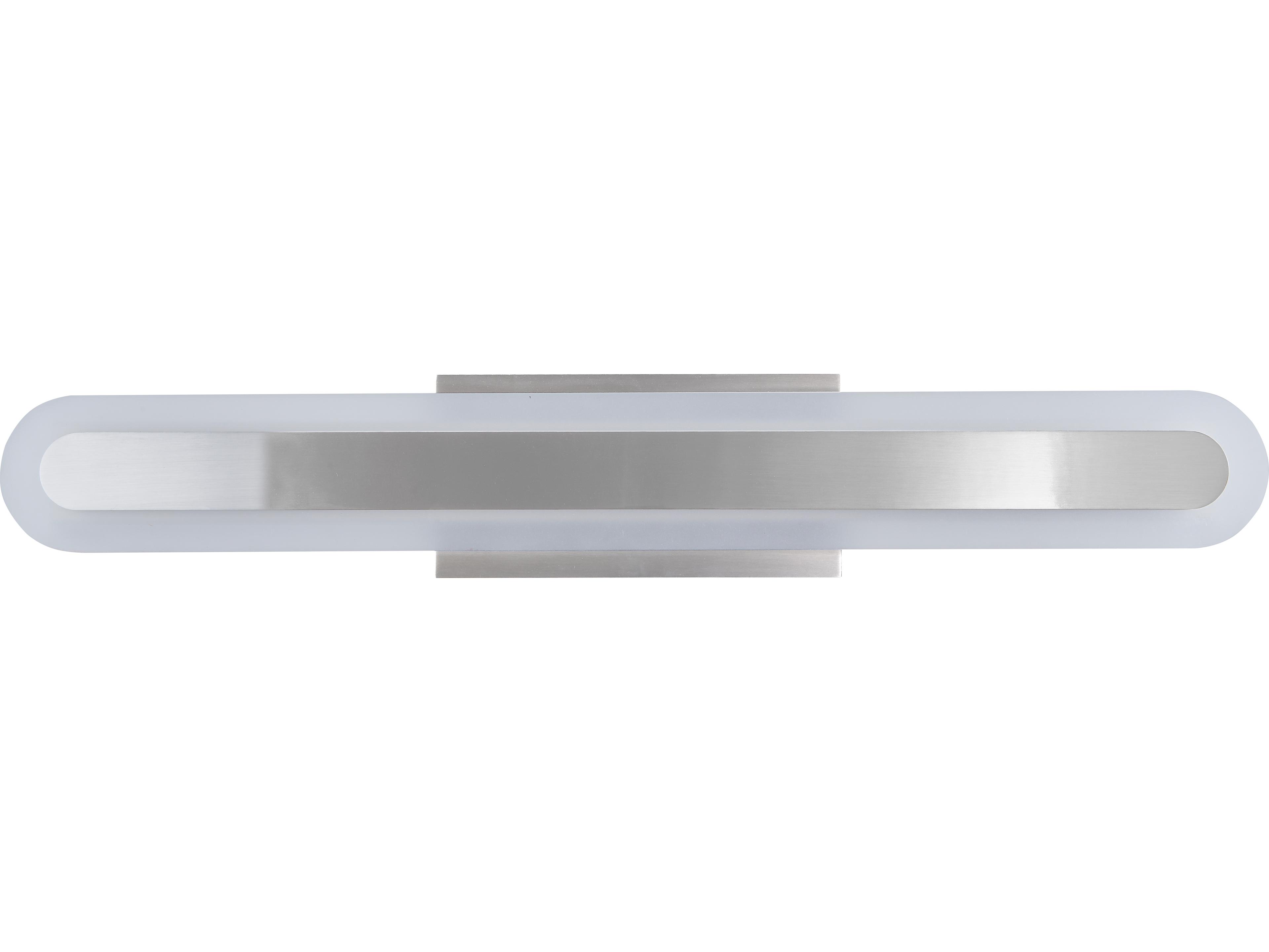 Abra Camy 1-Light Brushed Nickel Vanity Light