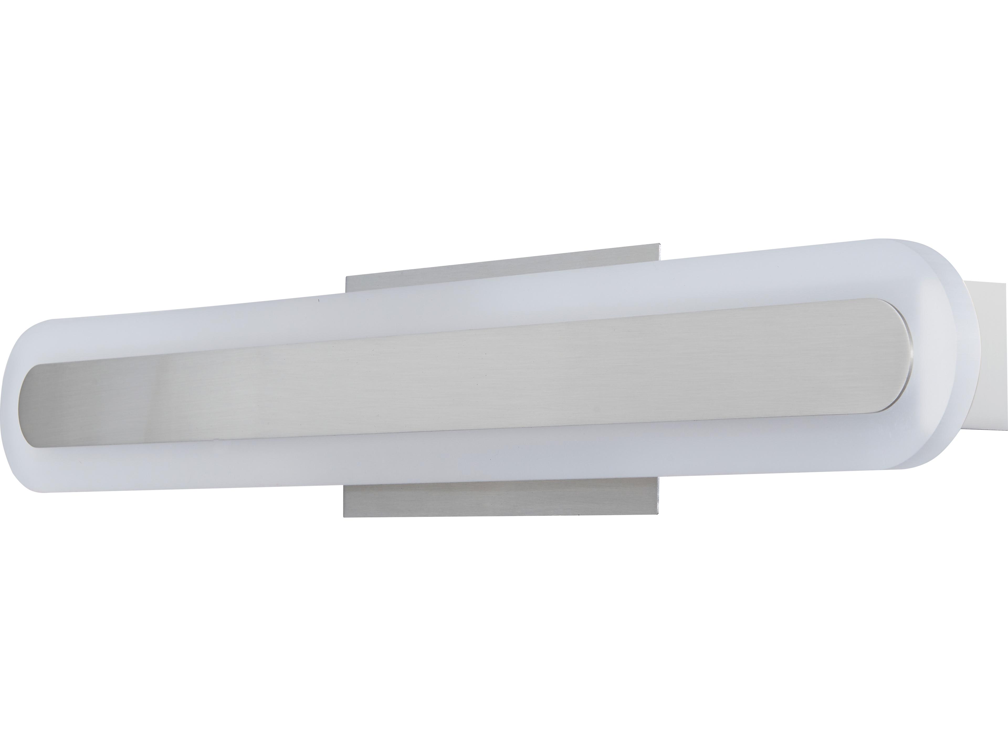 Abra Camy 1-Light Brushed Nickel Vanity Light