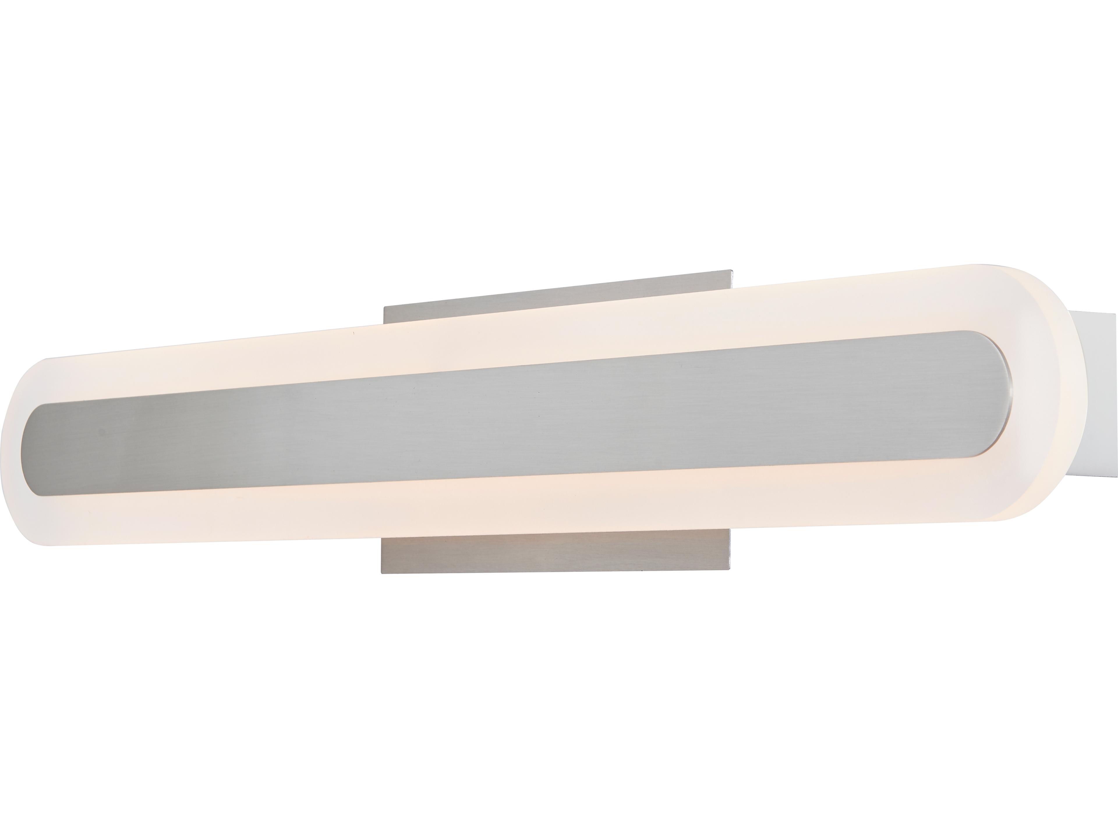 Abra Camy 1-Light Brushed Nickel Vanity Light