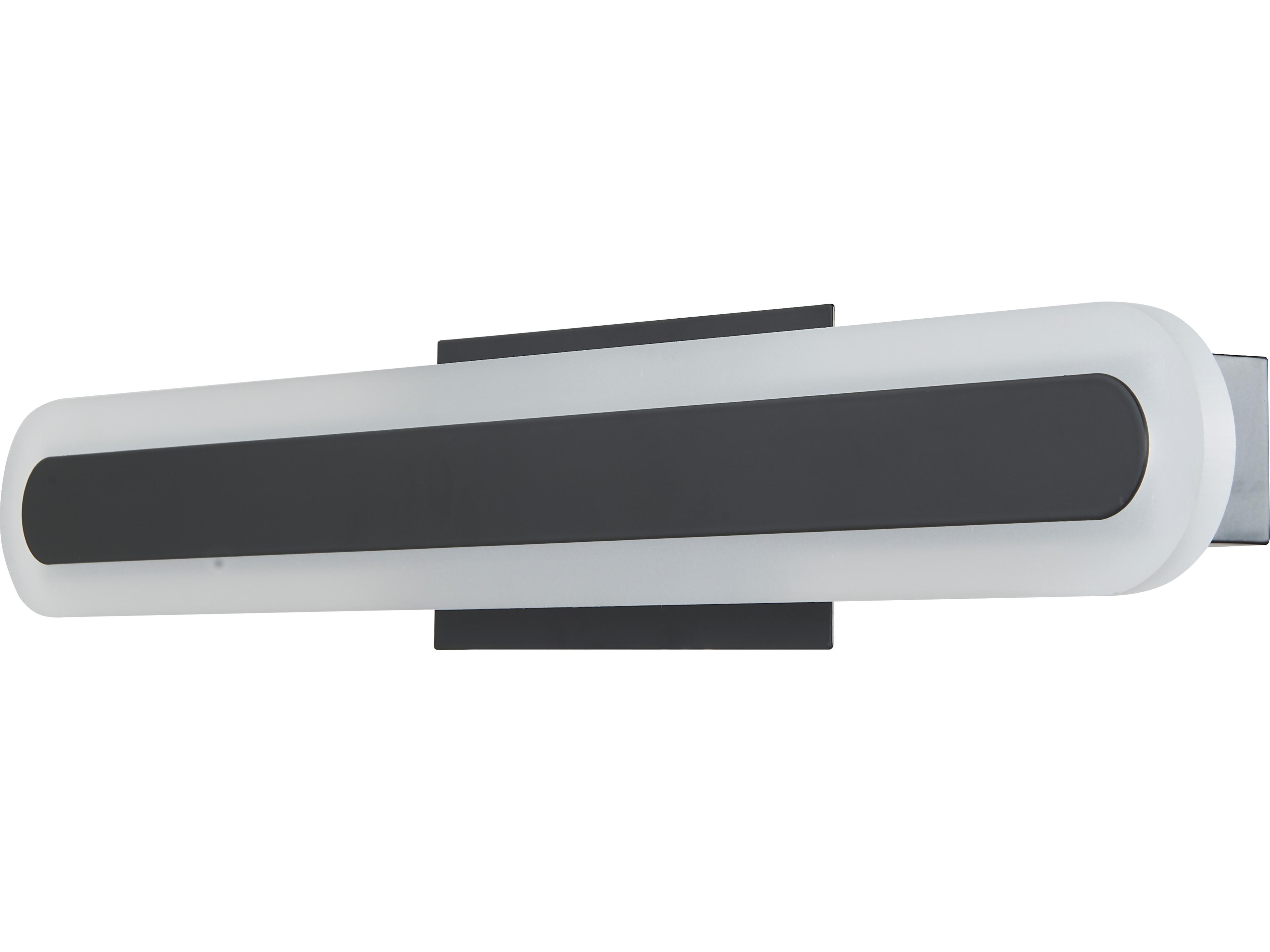 Abra Camy 1-Light Matte Black Vanity Light