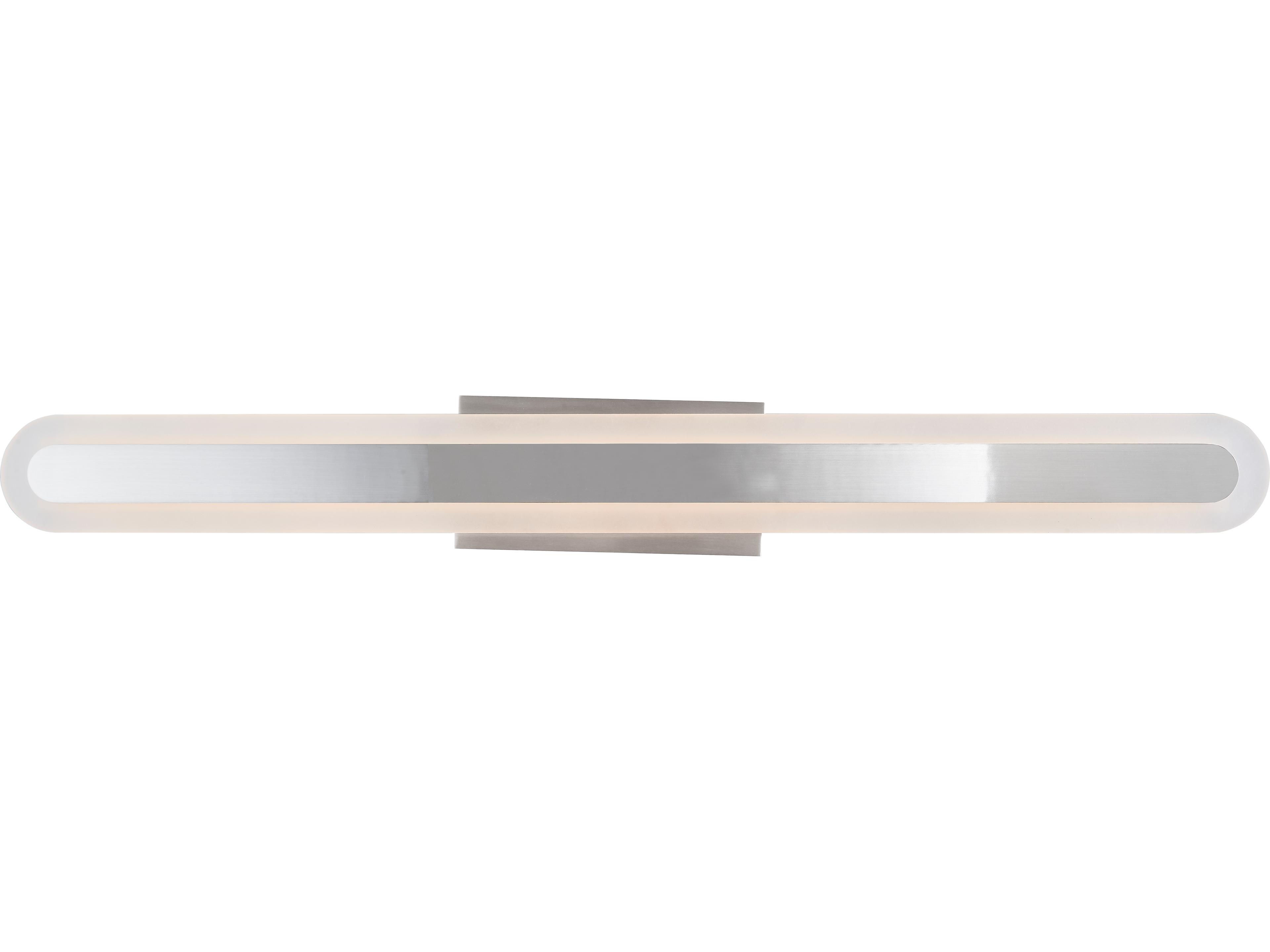 Abra Camy 1-Light Brushed Nickel Vanity Light