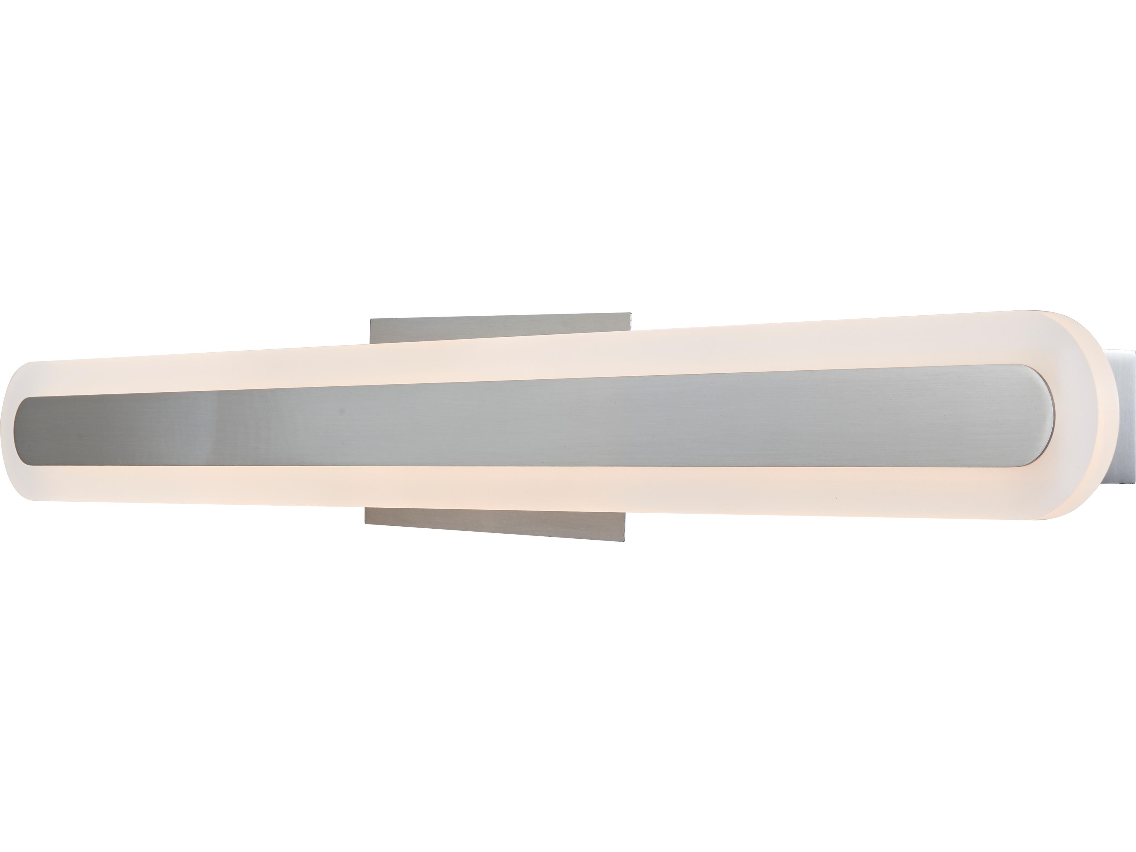 Abra Camy 1-Light Brushed Nickel Vanity Light
