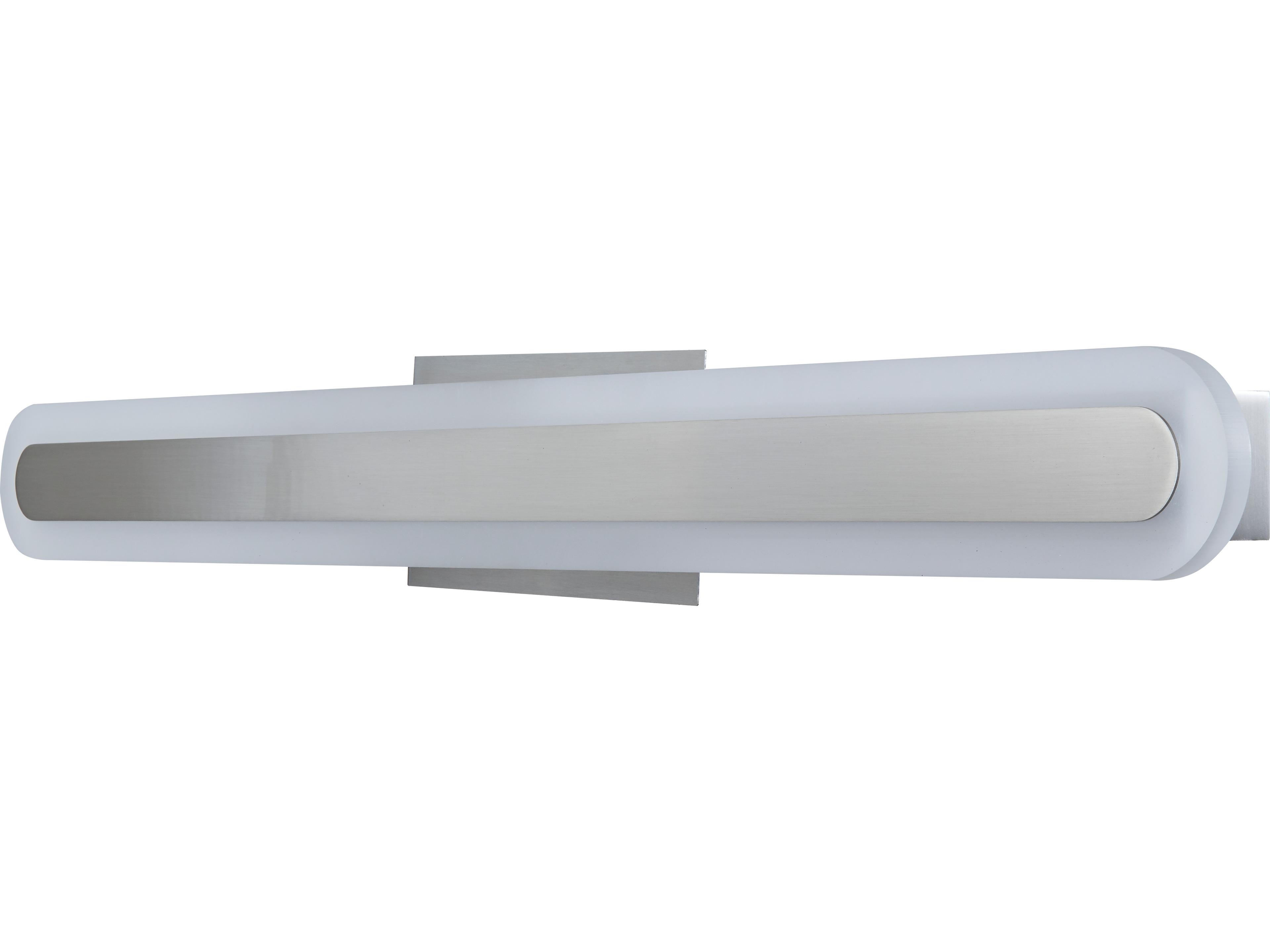 Abra Camy 1-Light Brushed Nickel Vanity Light