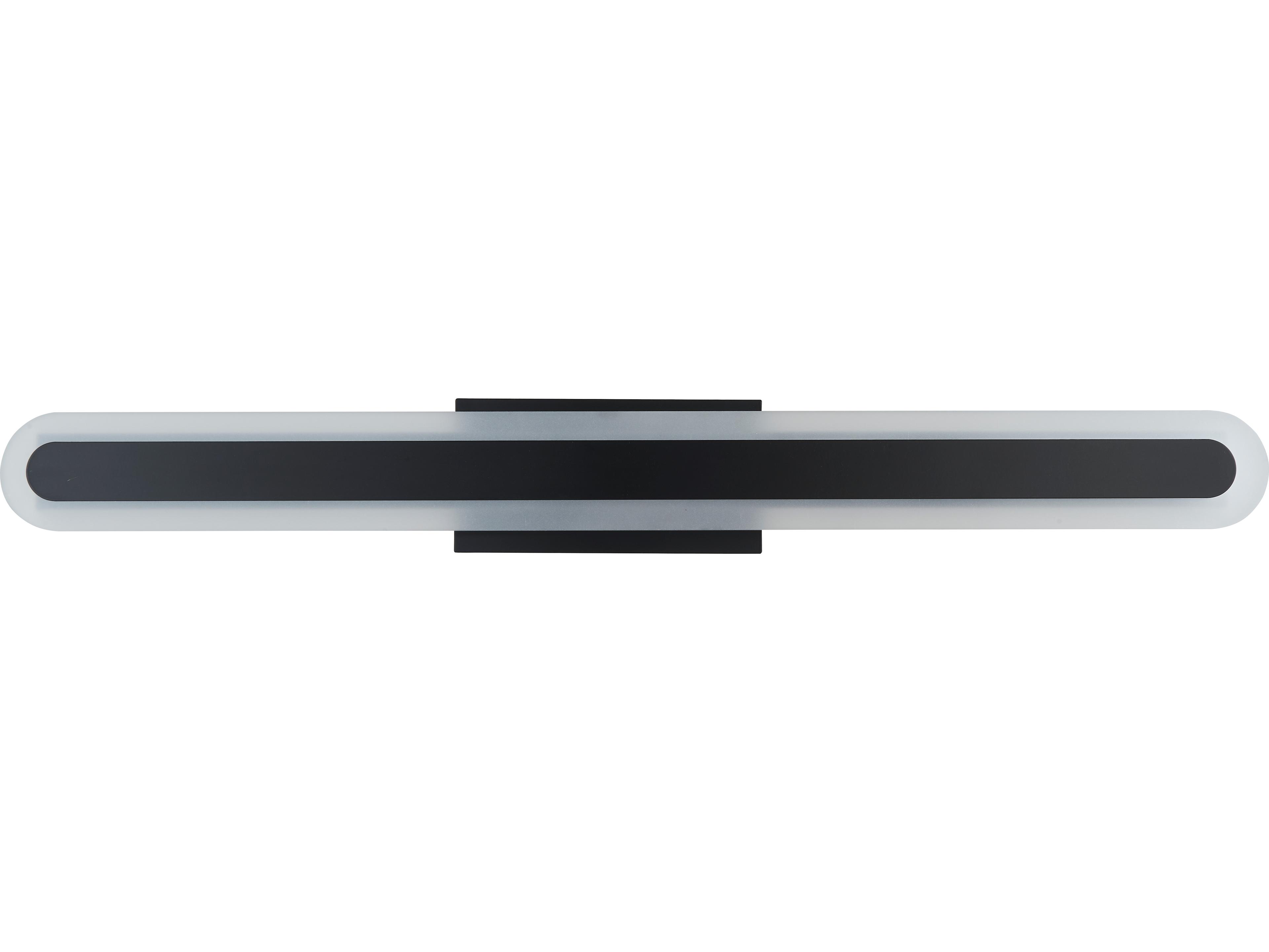Abra Camy 1-Light Matte Black Vanity Light