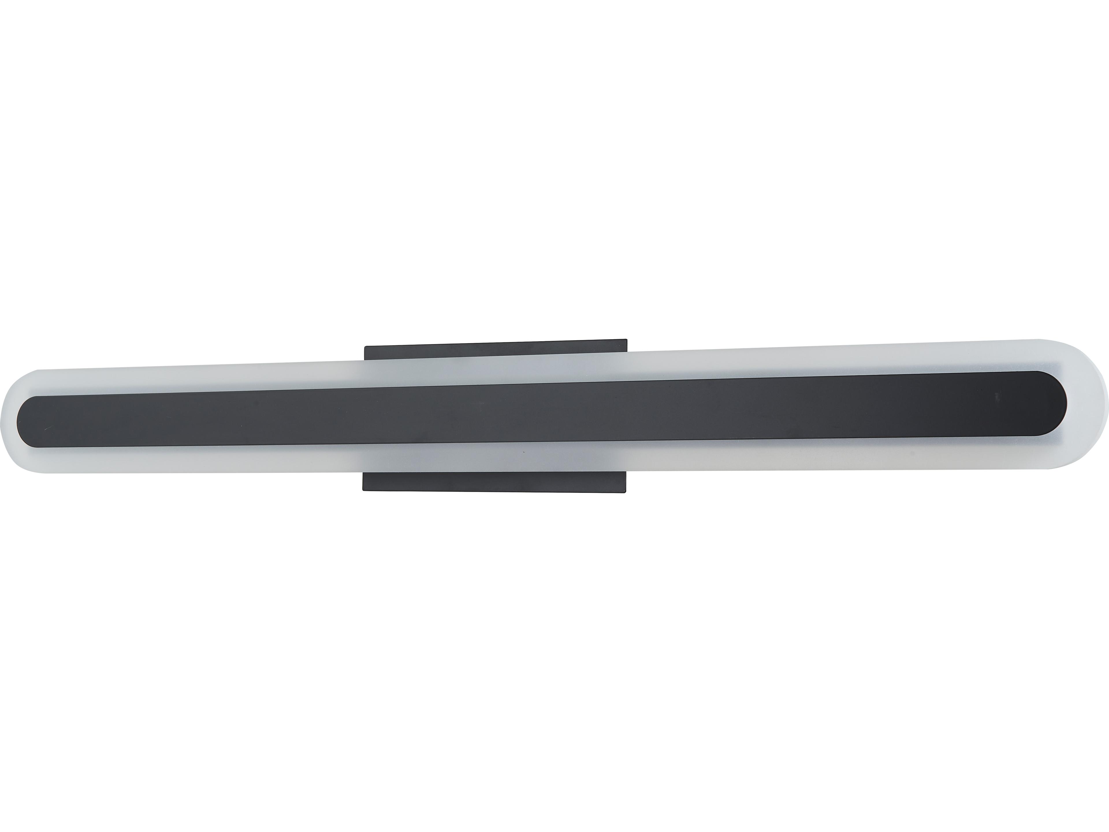 Abra Camy 1-Light Matte Black Vanity Light