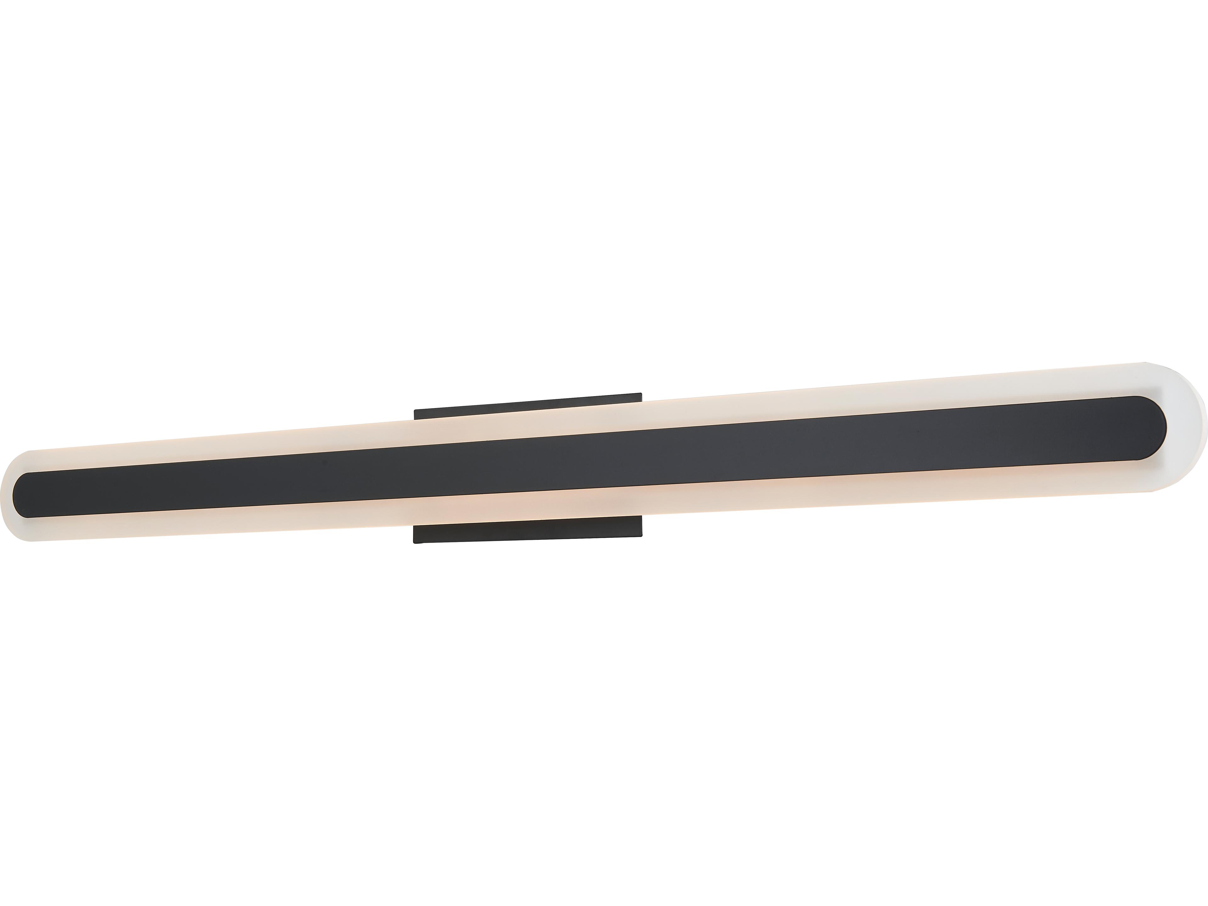 Abra Camy 1-Light Matte Black Vanity Light