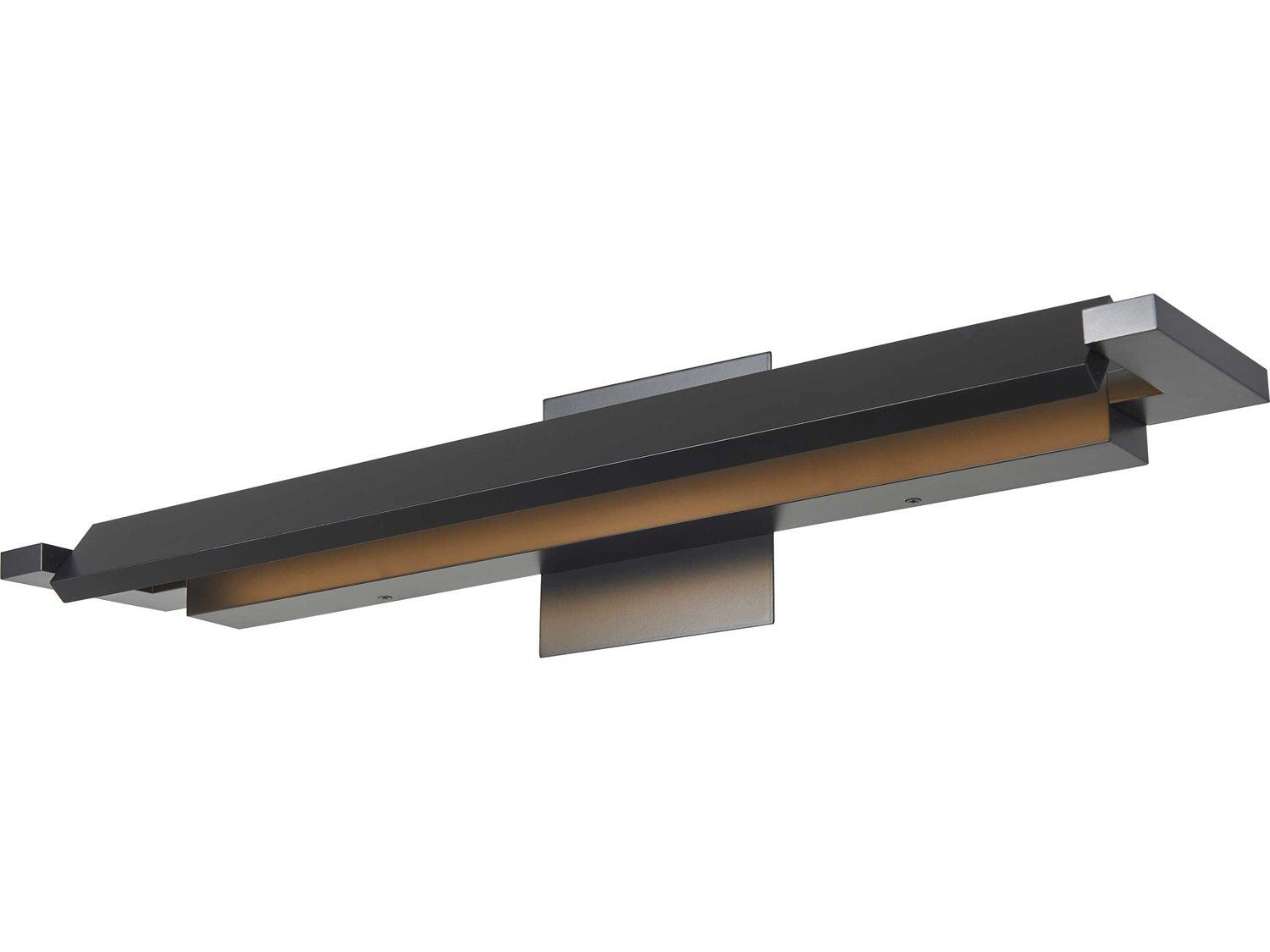 Abra Whirl 1-Light Matte Black Vanity Light