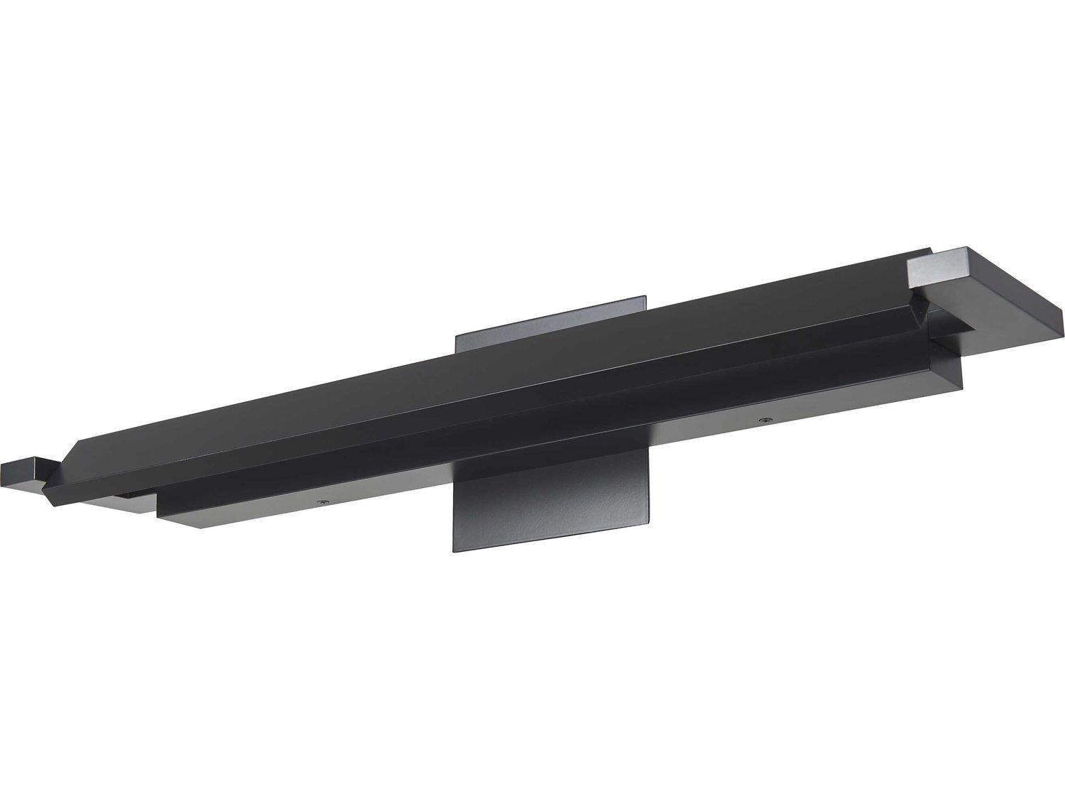 Abra Whirl 1-Light Matte Black Vanity Light