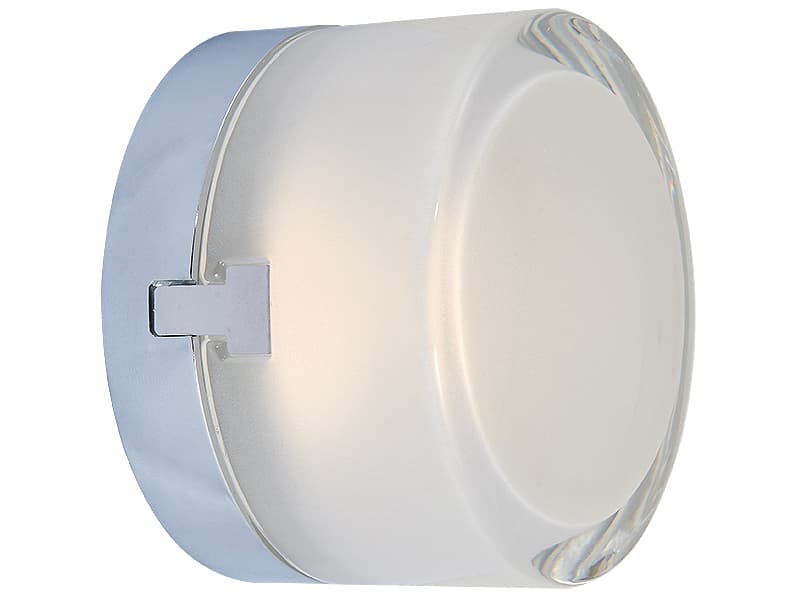 Abra Elf 1-Light Chrome Round Flush Mount