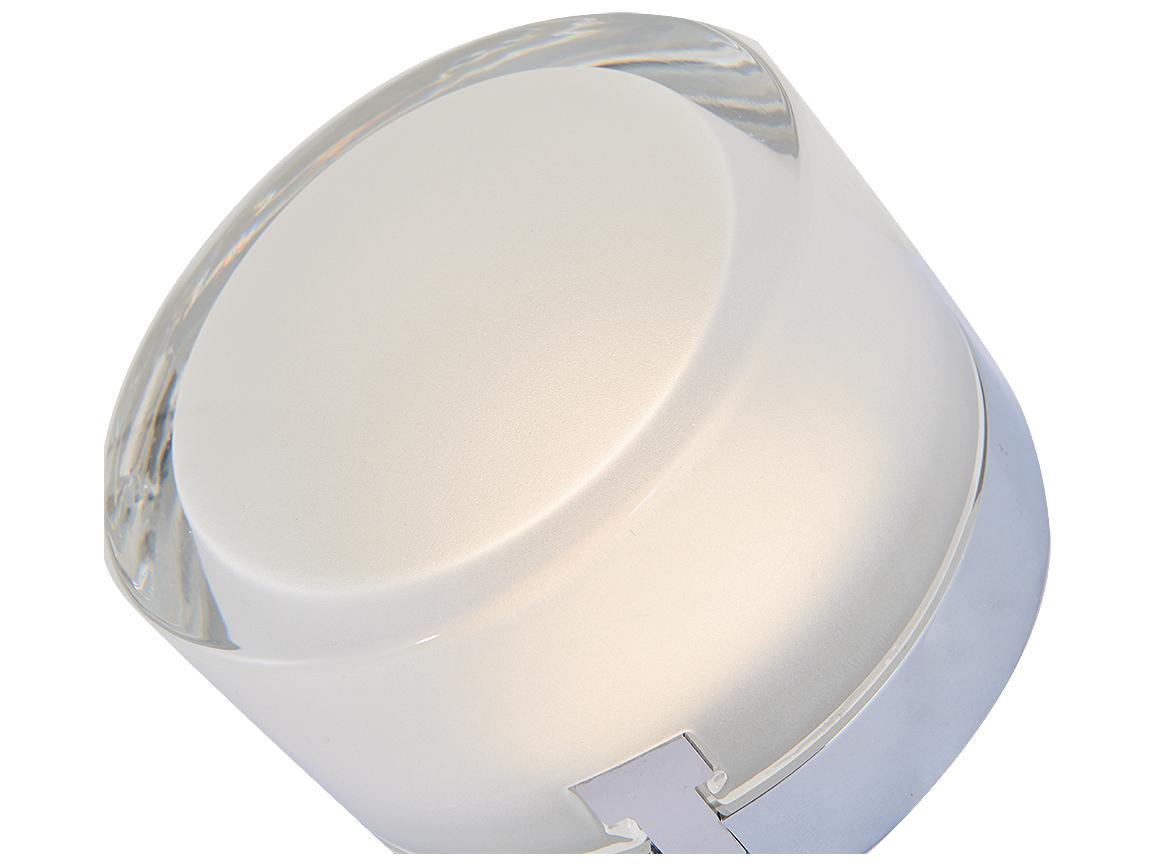 Abra Elf 1-Light Chrome Round Flush Mount